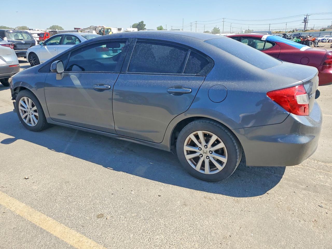 2012 Honda Civic Ex Gray vin: 2HGFB2F83CH317978