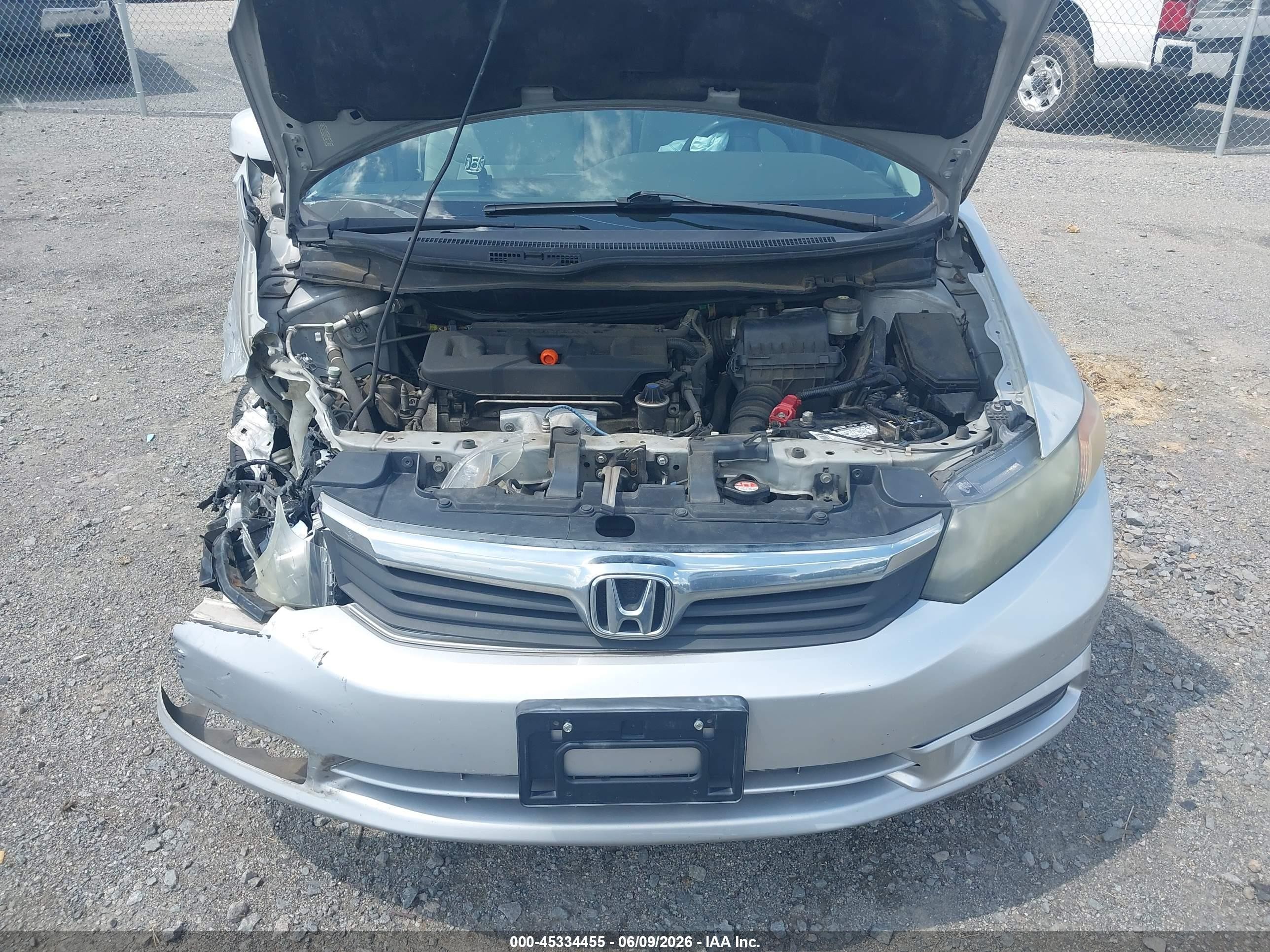 2012 Honda Civic Ex Silver vin: 2HGFB2F83CH319858