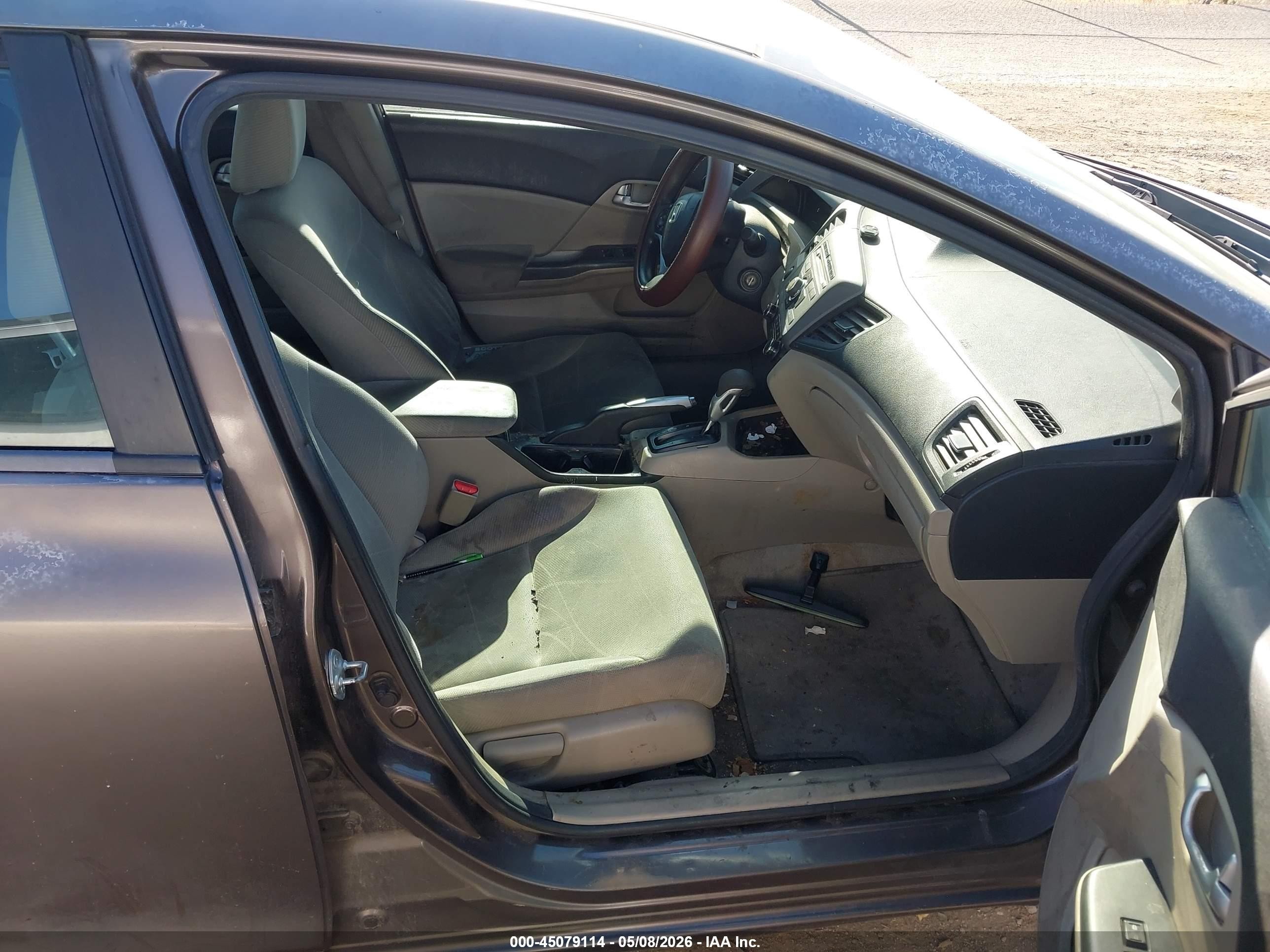 2012 Honda Civic Ex Gray vin: 2HGFB2F83CH539873