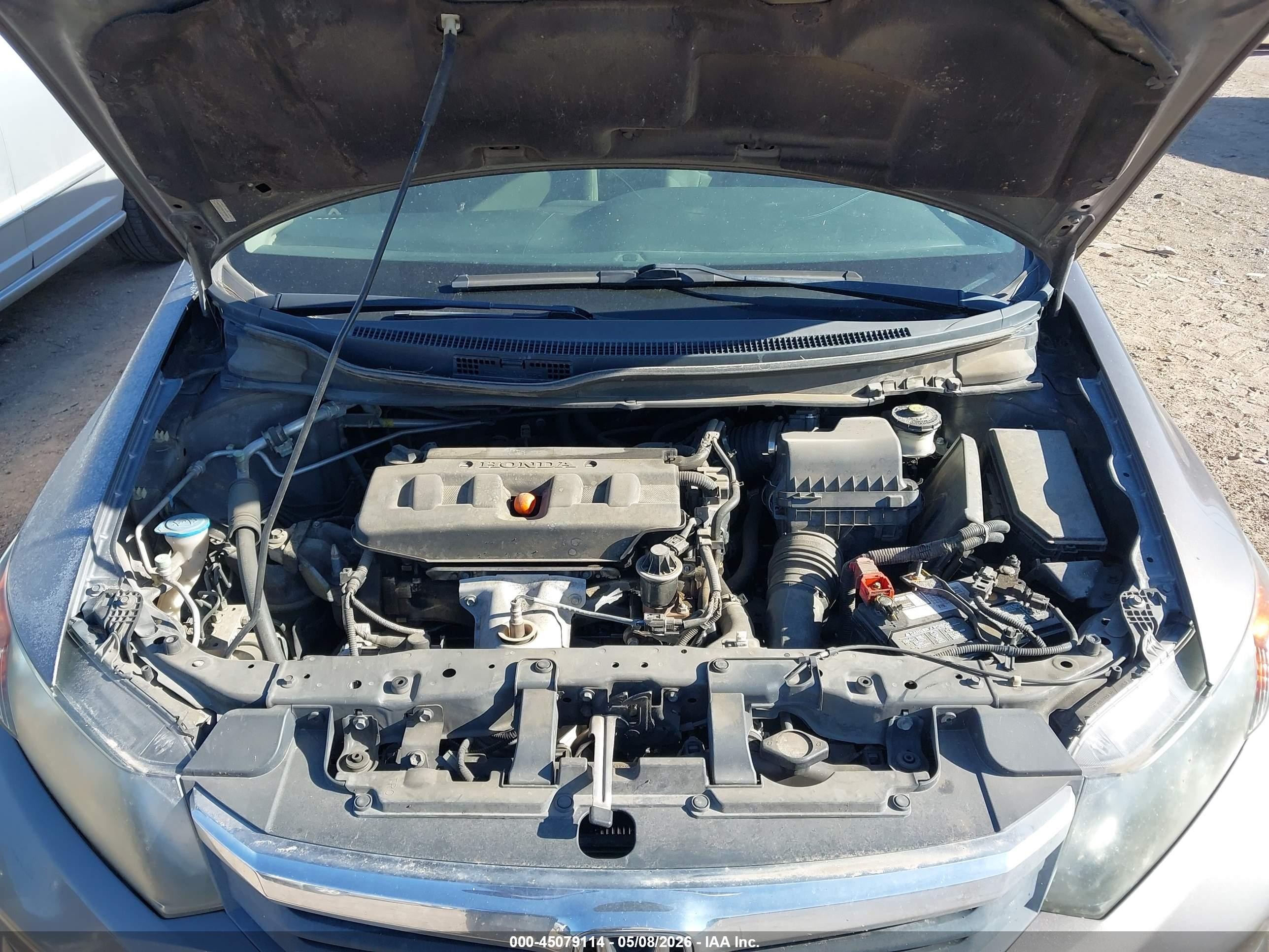 2012 Honda Civic Ex Gray vin: 2HGFB2F83CH539873