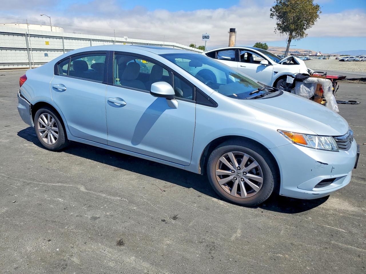 2012 Honda Civic Ex Silver vin: 2HGFB2F83CH579967