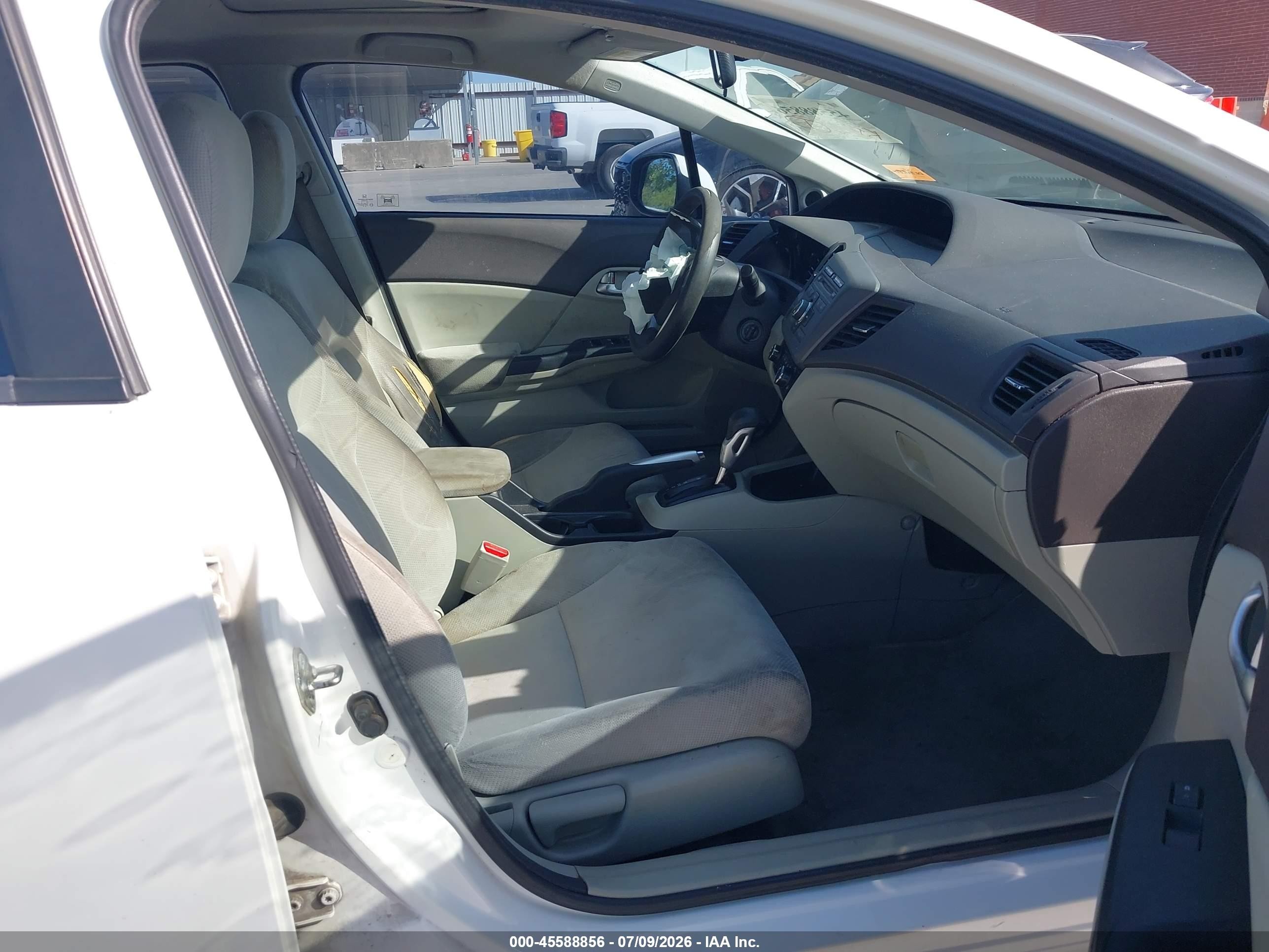 2012 Honda Civic Ex White vin: 2HGFB2F83CH583288