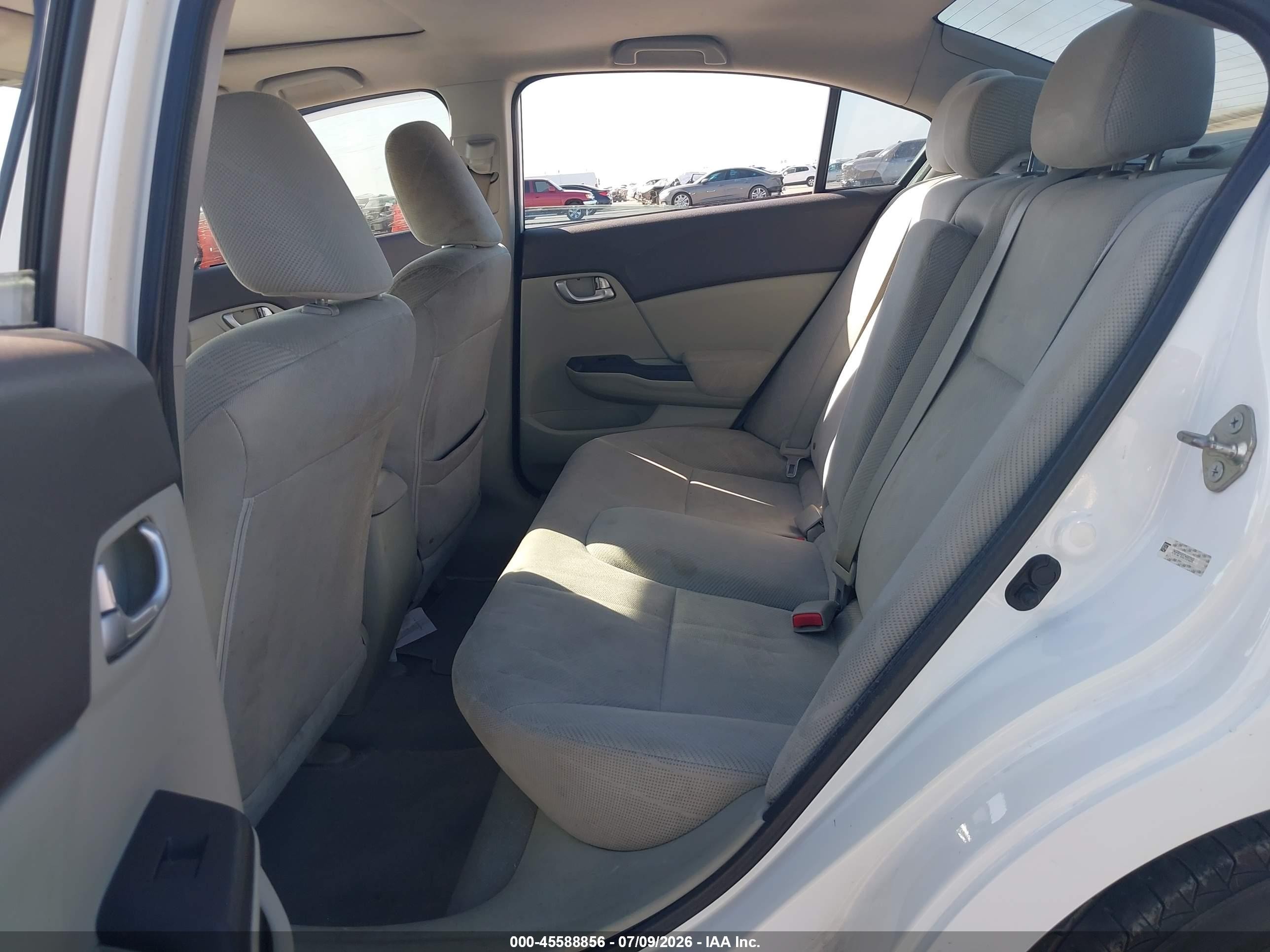 2012 Honda Civic Ex White vin: 2HGFB2F83CH583288