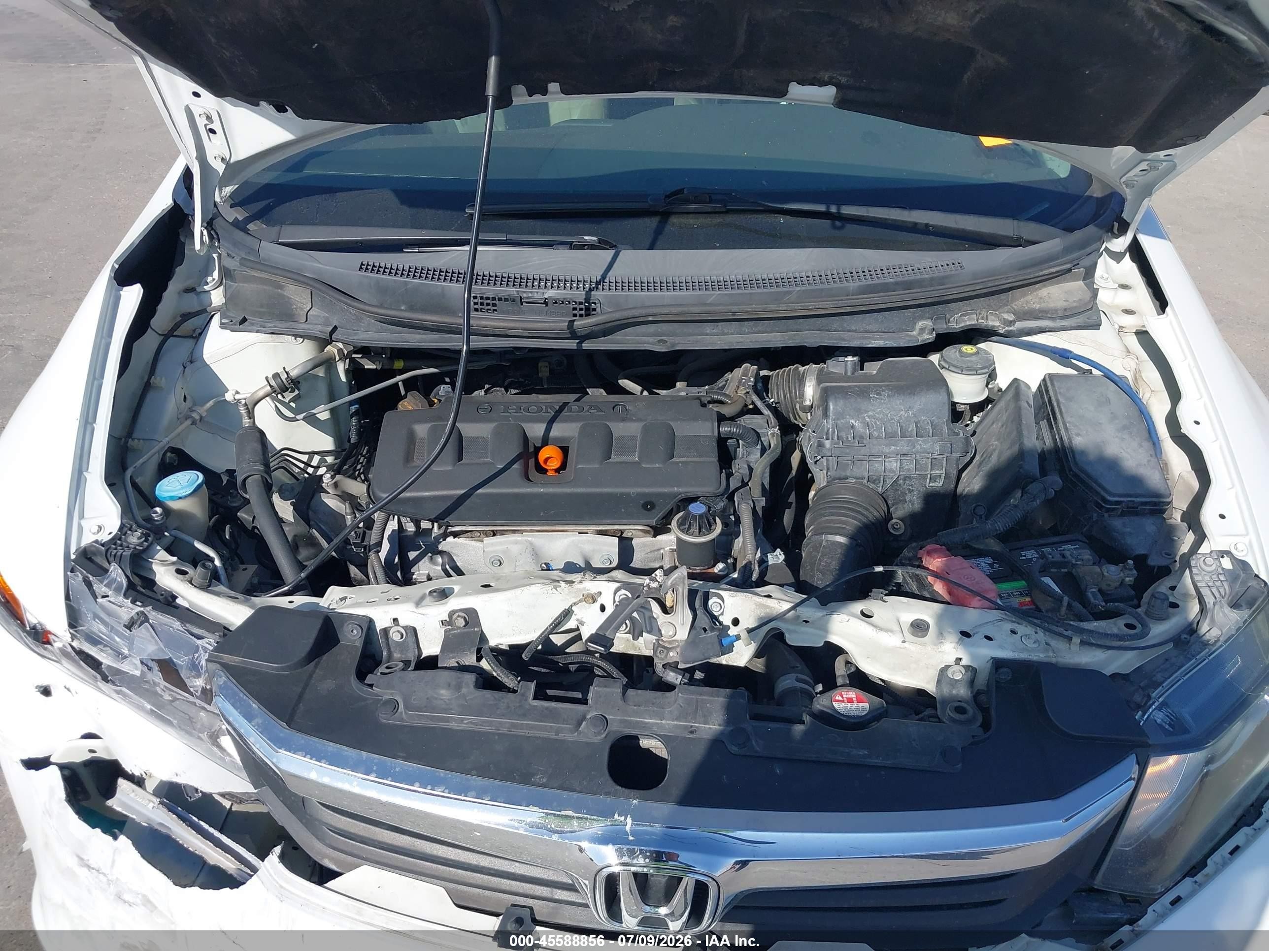 2012 Honda Civic Ex White vin: 2HGFB2F83CH583288