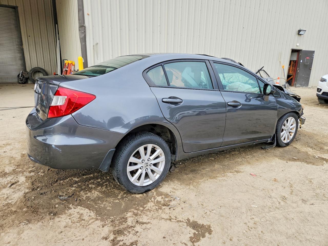 2012 Honda Civic Ex Gray vin: 2HGFB2F83CH606133
