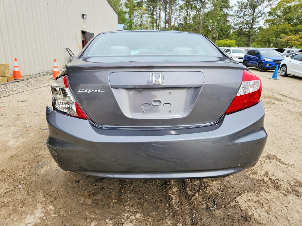 2012 Honda Civic Ex Gray vin: 2HGFB2F83CH606133