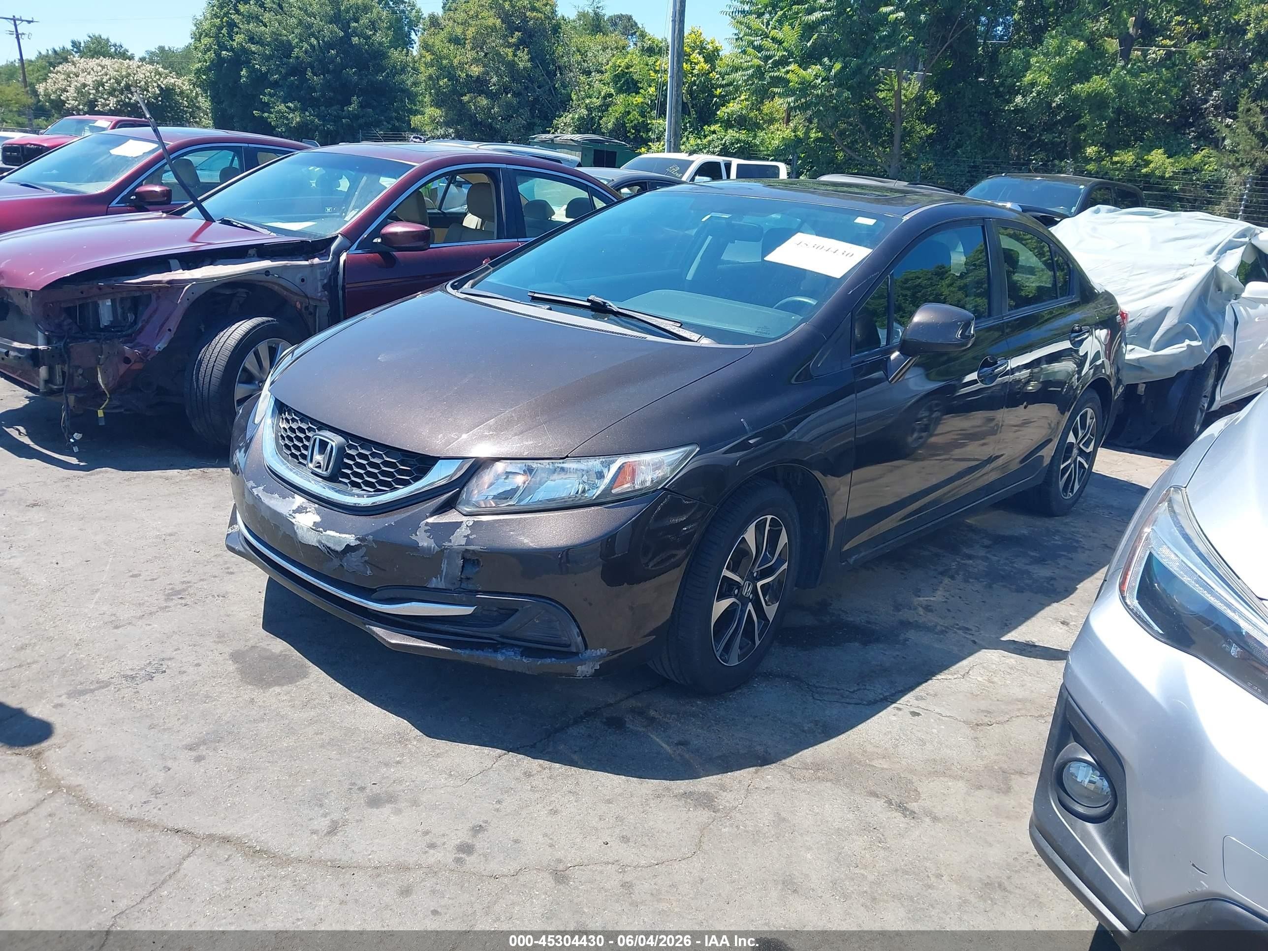 2013 Honda Civic Ex Brown vin: 2HGFB2F83DH509192