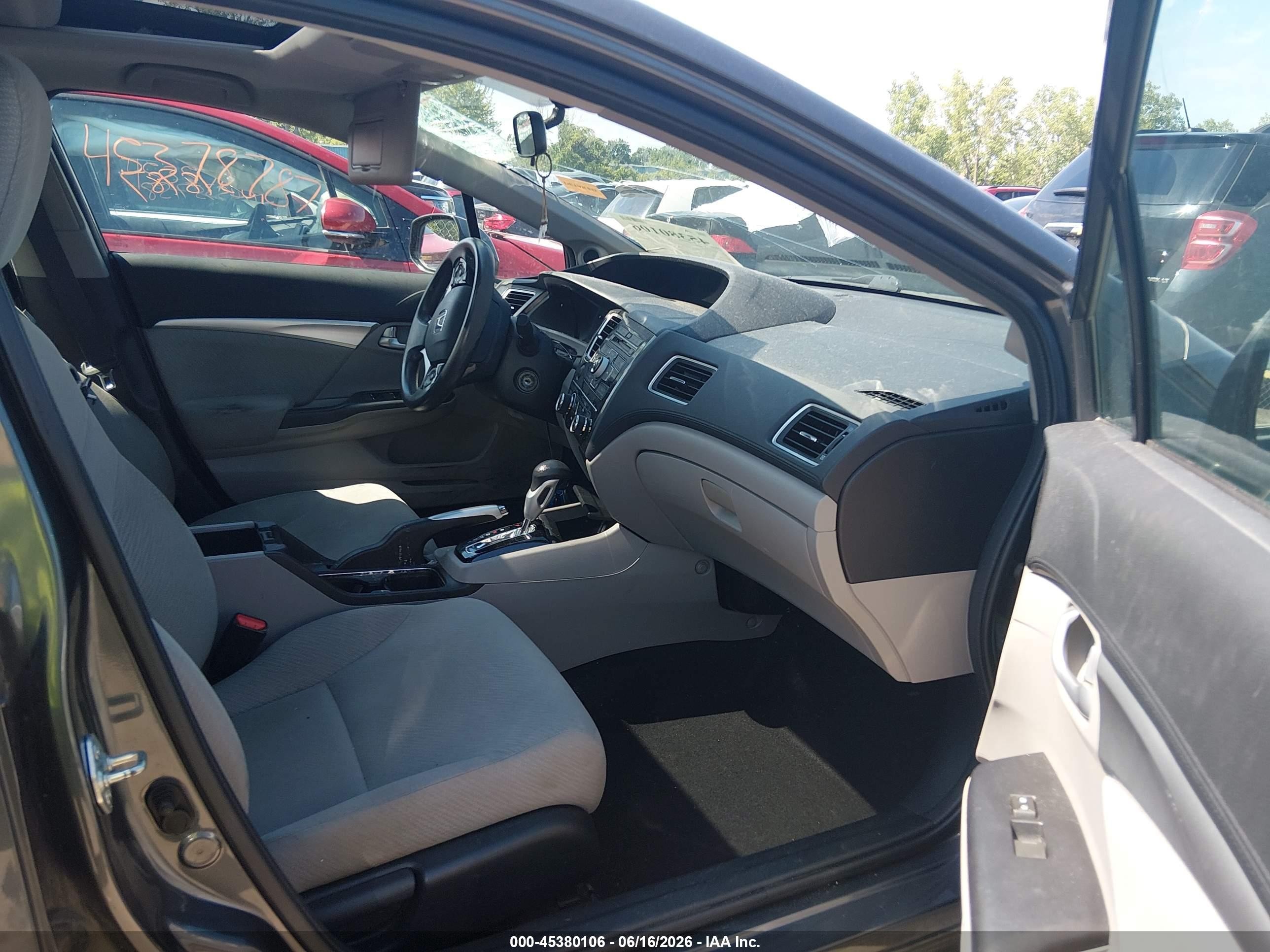 2013 Honda Civic Ex Gray vin: 2HGFB2F83DH534514