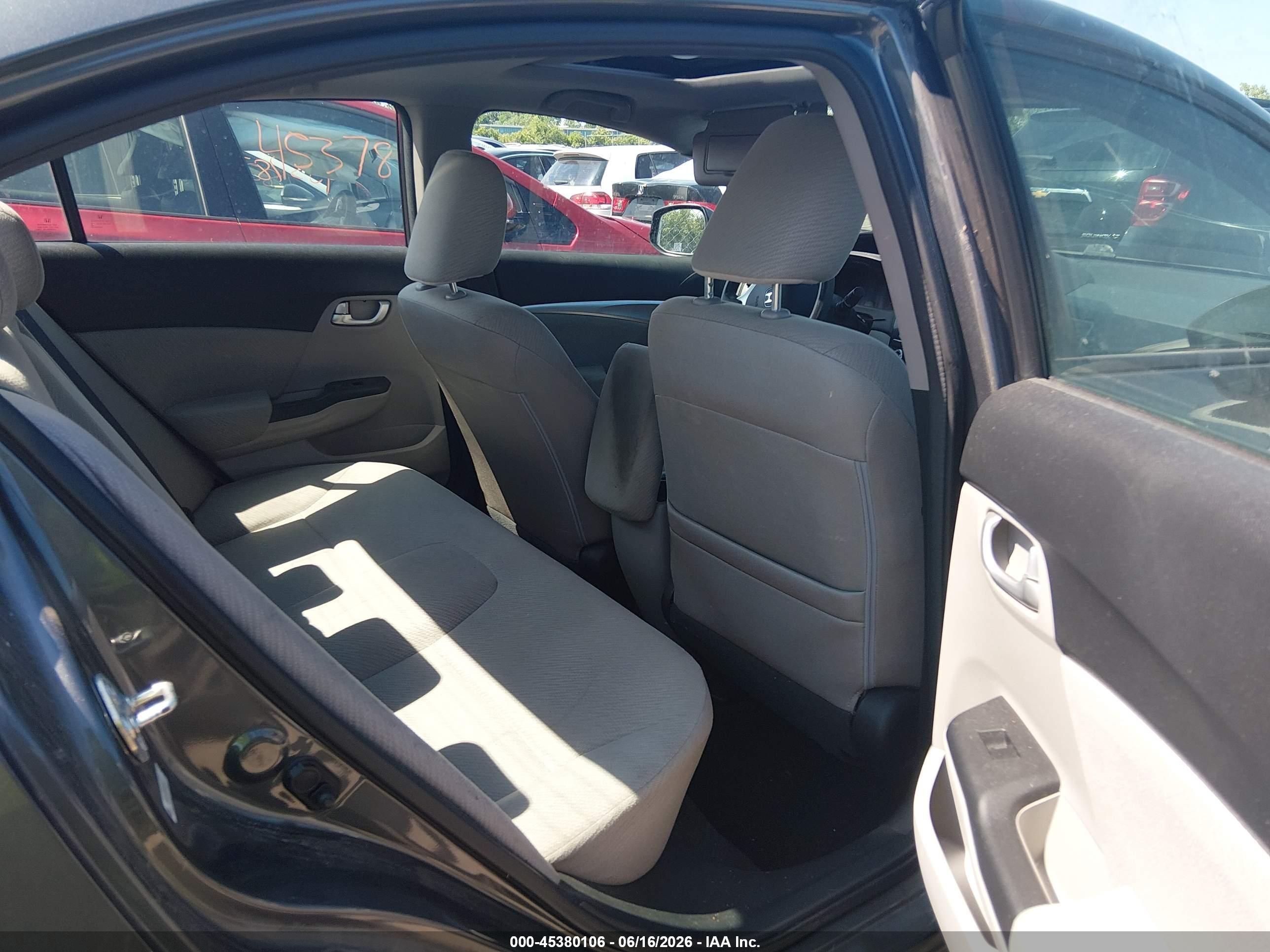 2013 Honda Civic Ex Gray vin: 2HGFB2F83DH534514