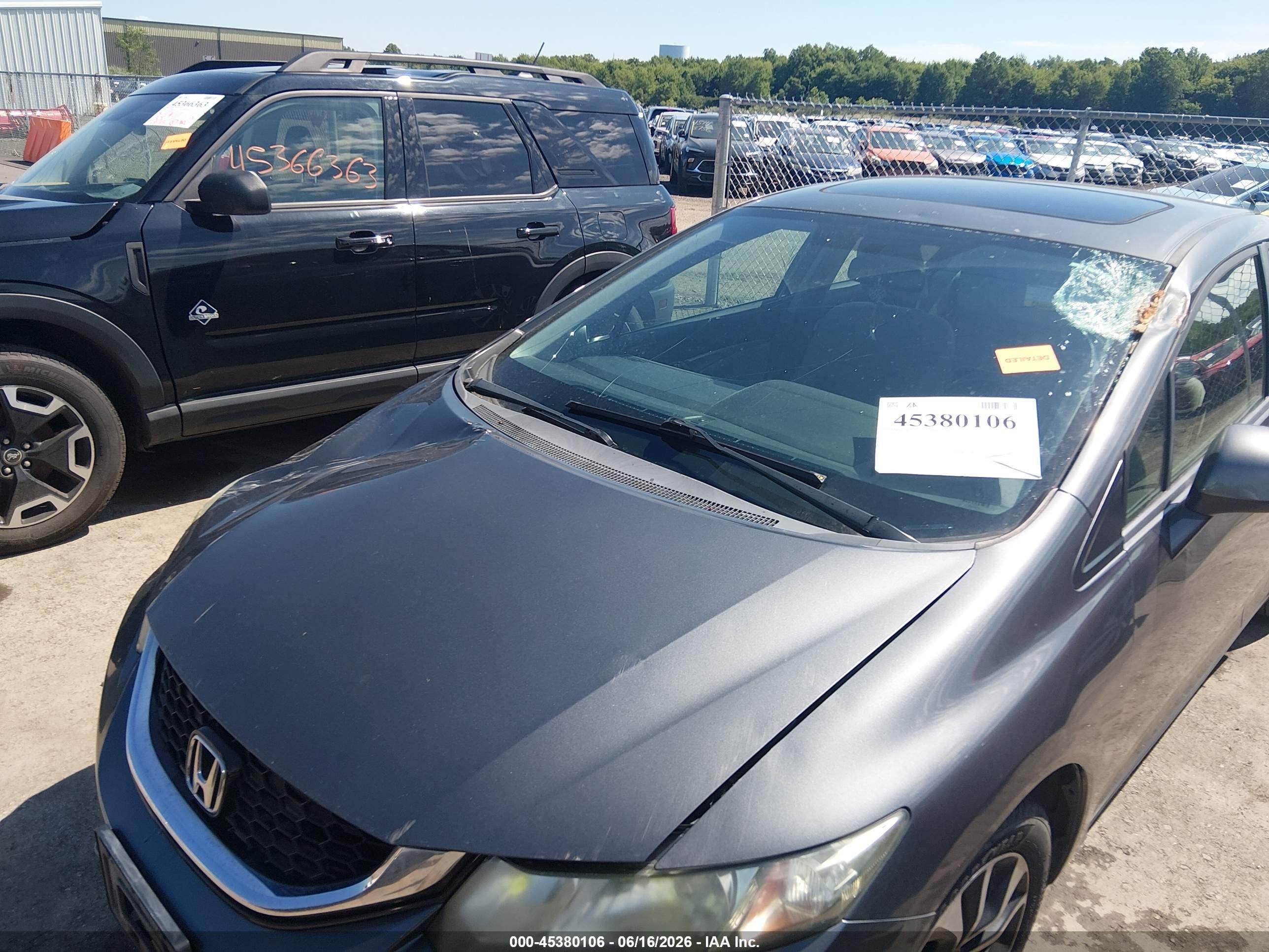 2013 Honda Civic Ex Gray vin: 2HGFB2F83DH534514