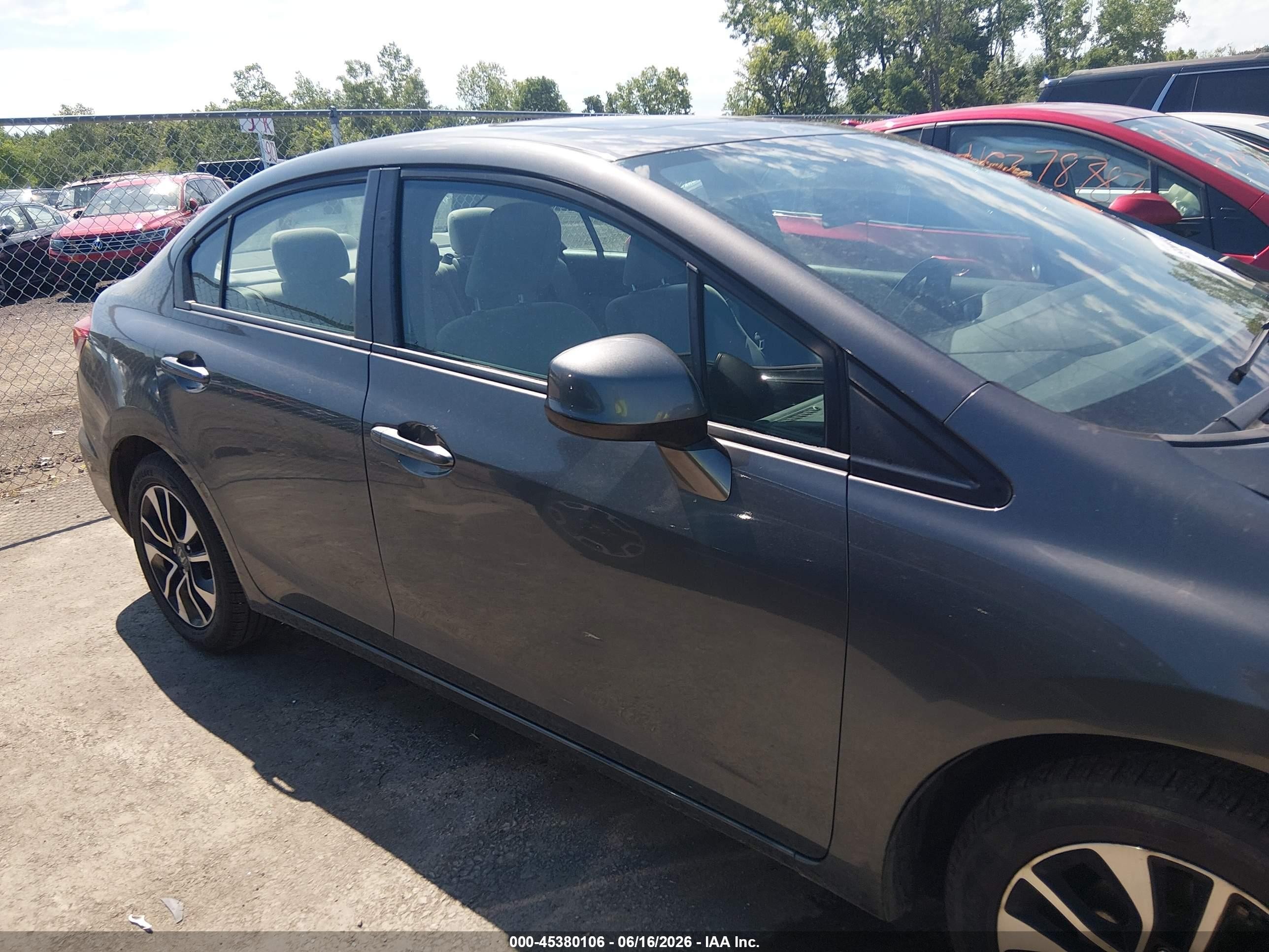 2013 Honda Civic Ex Gray vin: 2HGFB2F83DH534514