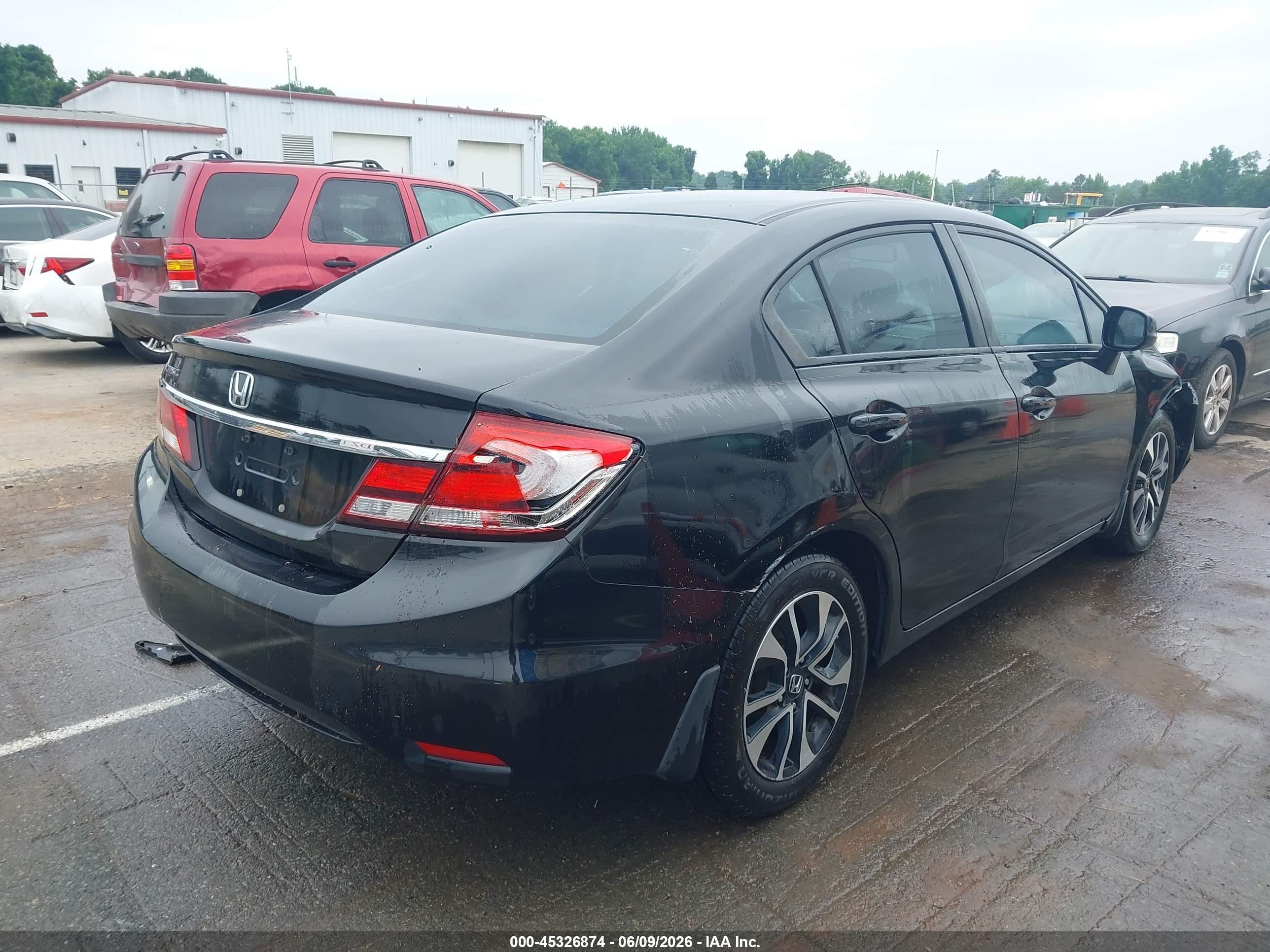2013 Honda Civic Ex Black vin: 2HGFB2F83DH550129