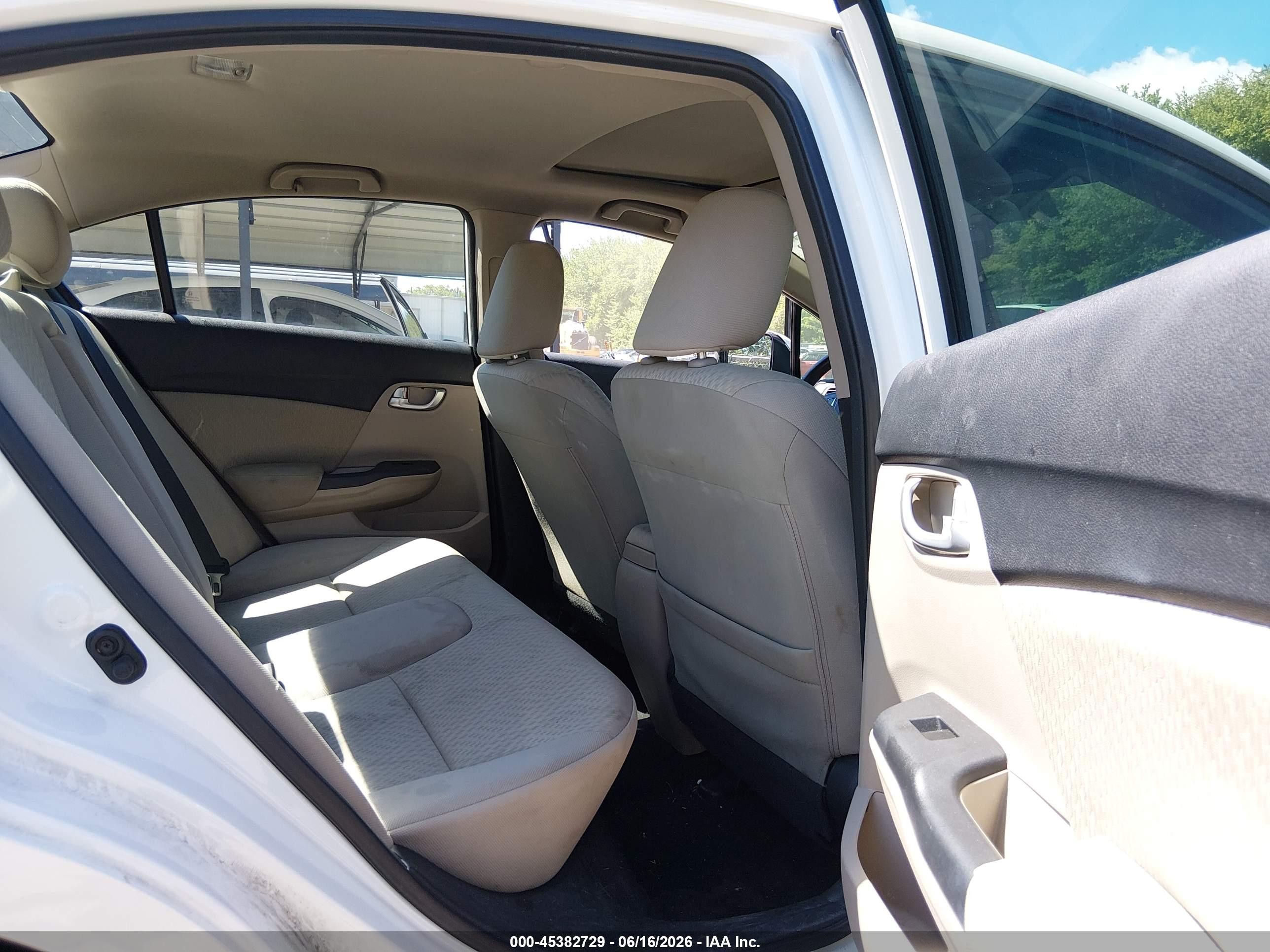 2014 Honda Civic Ex Белый vin: 2HGFB2F83EH516919
