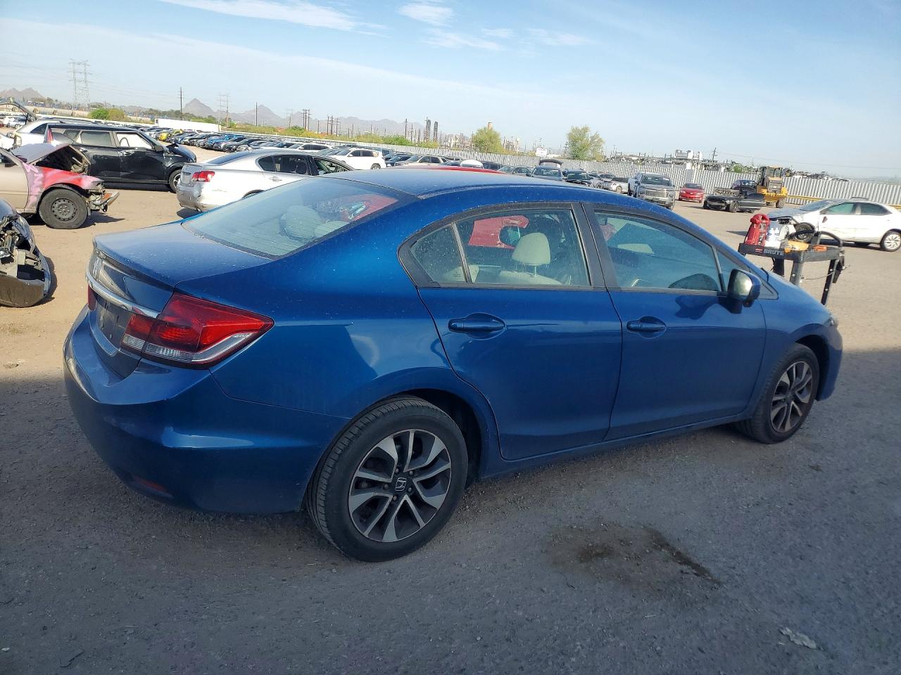 2014 Honda Civic Ex Blue vin: 2HGFB2F83EH519626