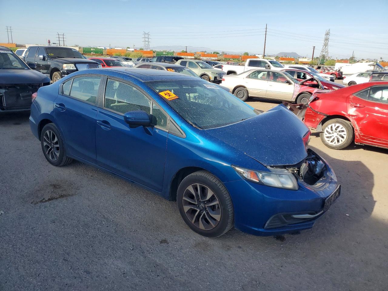 2014 Honda Civic Ex Blue vin: 2HGFB2F83EH519626