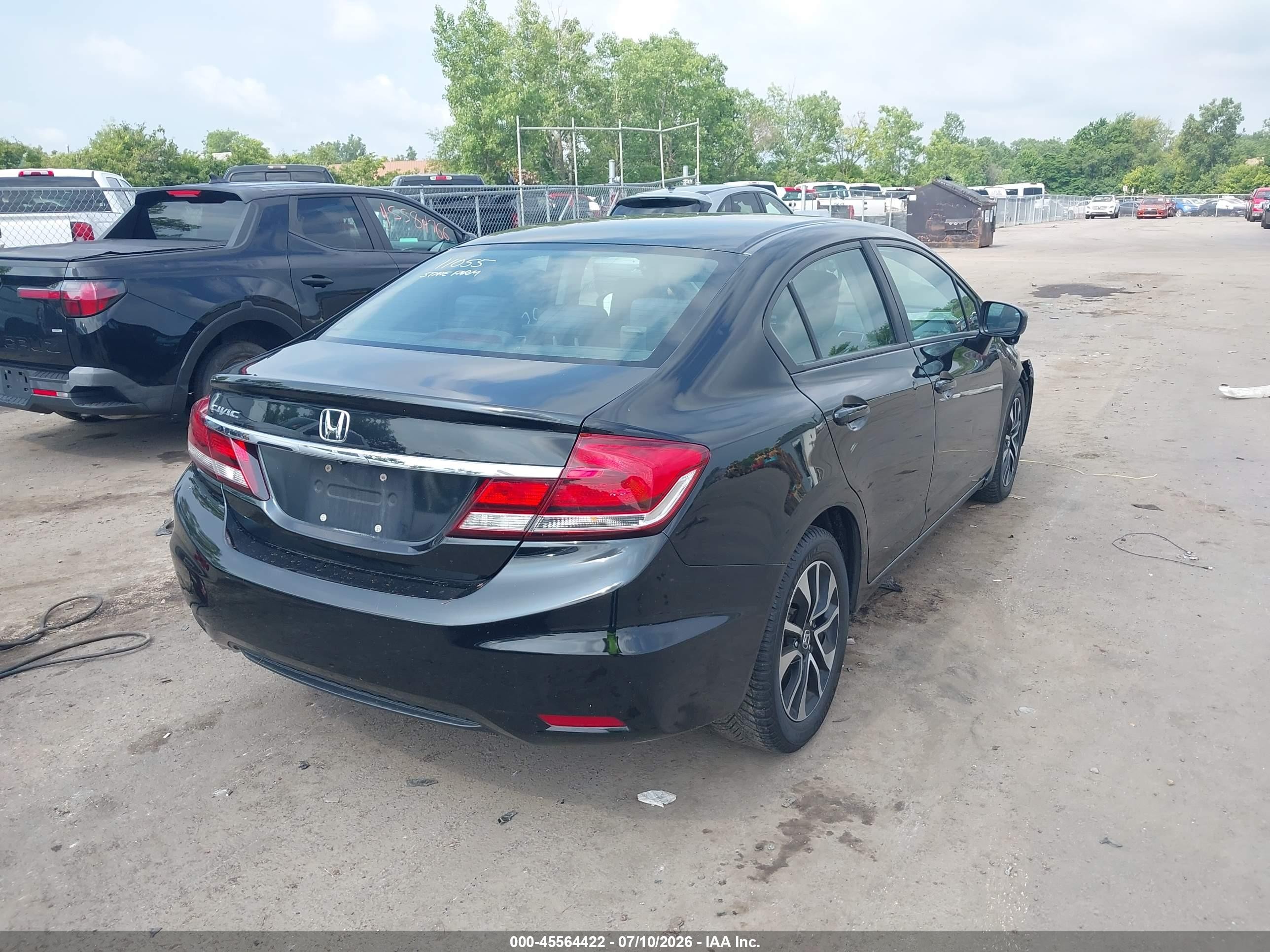 2014 Honda Civic Ex Black vin: 2HGFB2F83EH540718