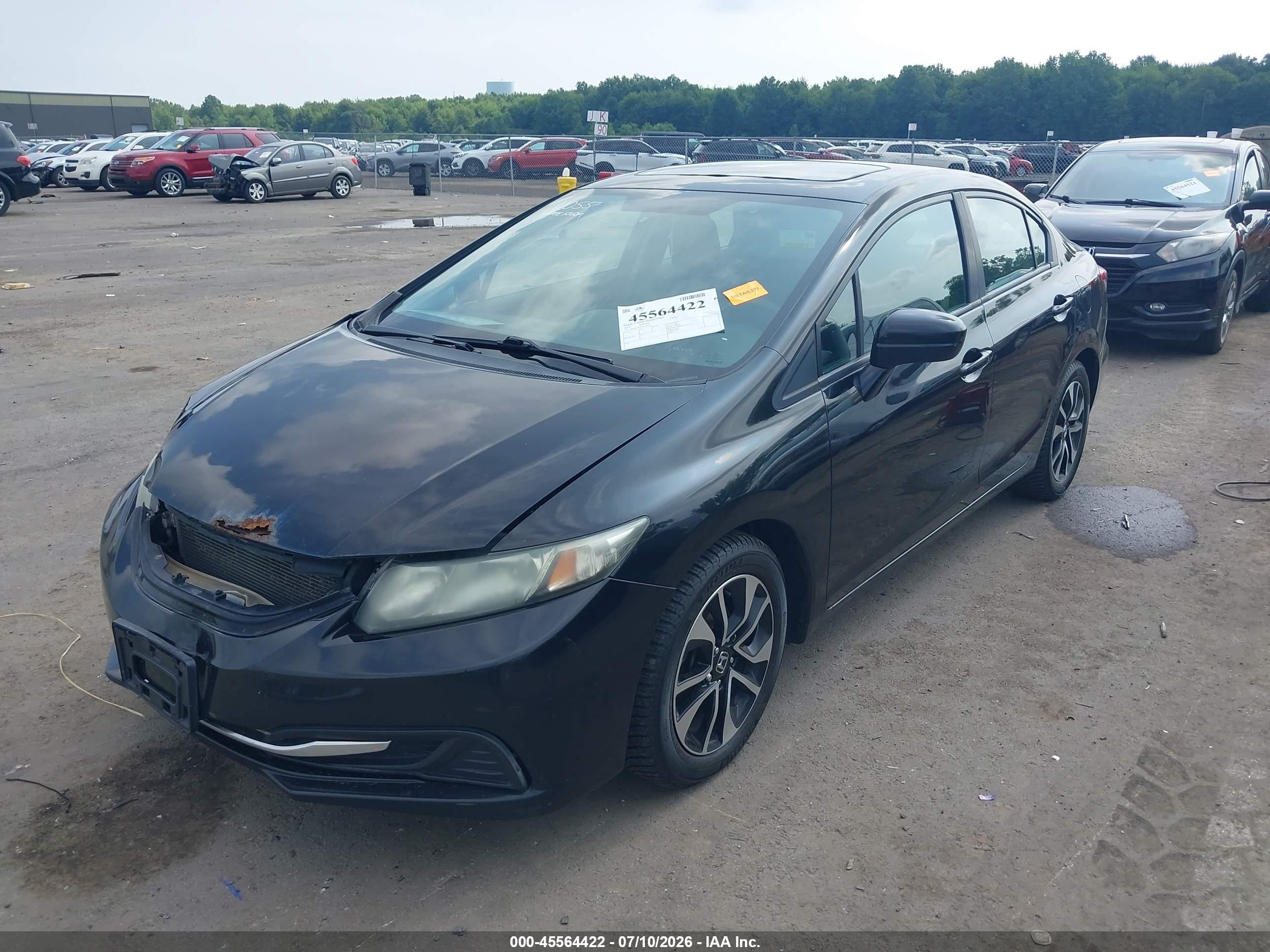 2014 Honda Civic Ex Black vin: 2HGFB2F83EH540718