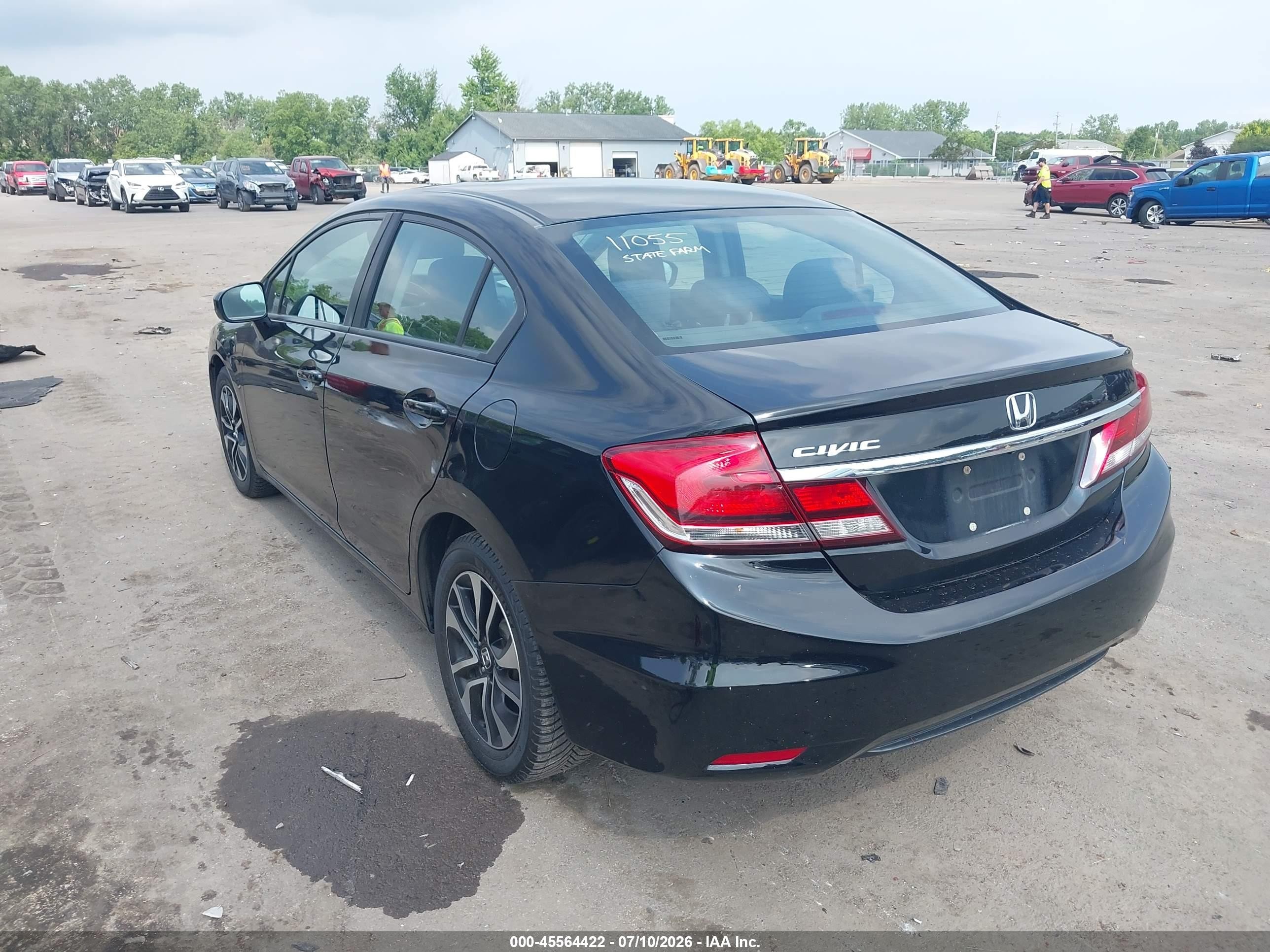 2014 Honda Civic Ex Black vin: 2HGFB2F83EH540718