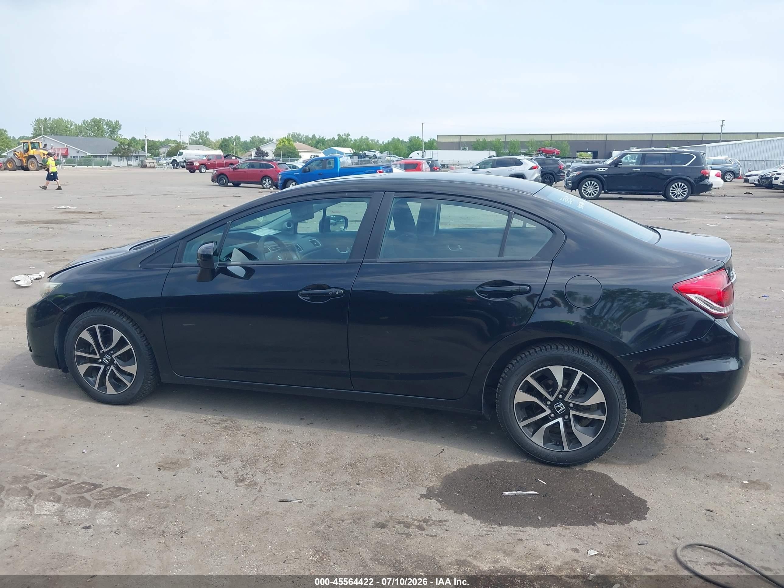 2014 Honda Civic Ex Black vin: 2HGFB2F83EH540718
