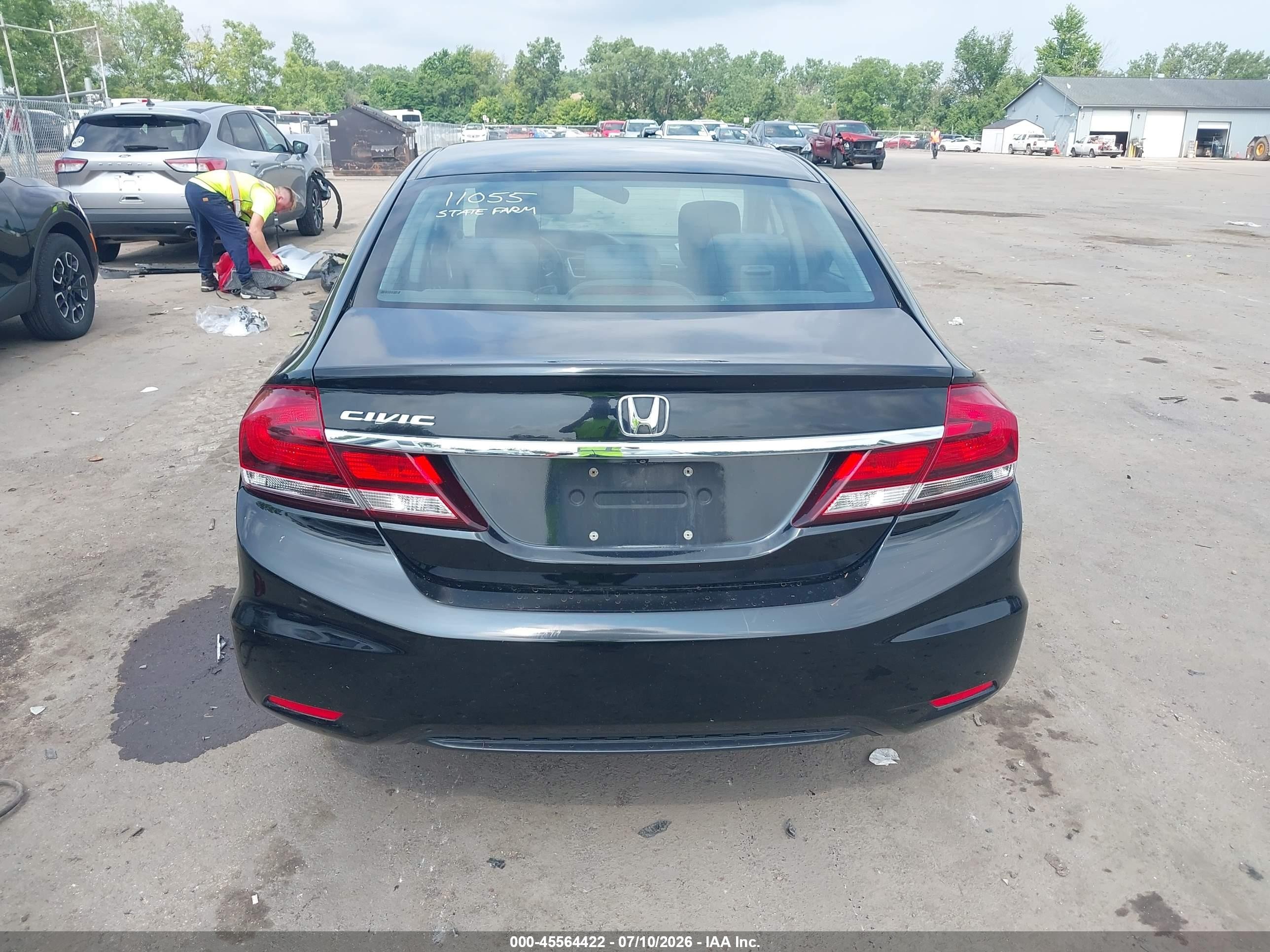 2014 Honda Civic Ex Black vin: 2HGFB2F83EH540718