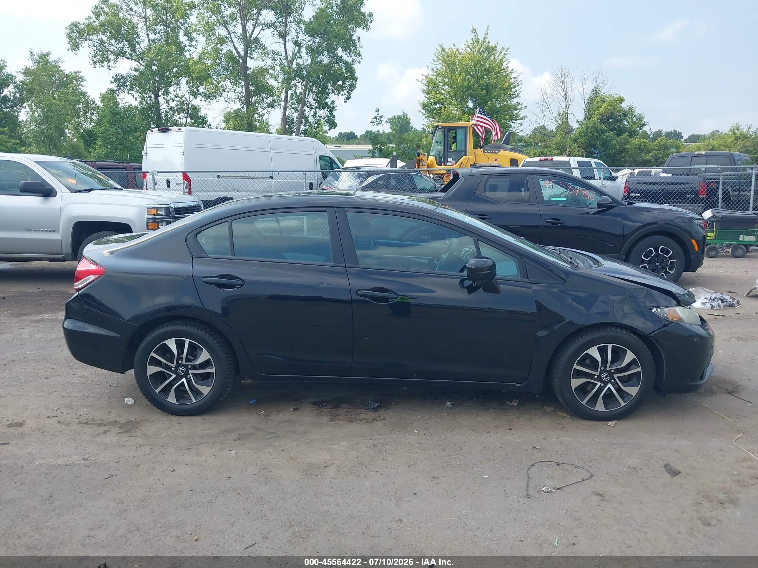 2014 Honda Civic Ex Black vin: 2HGFB2F83EH540718