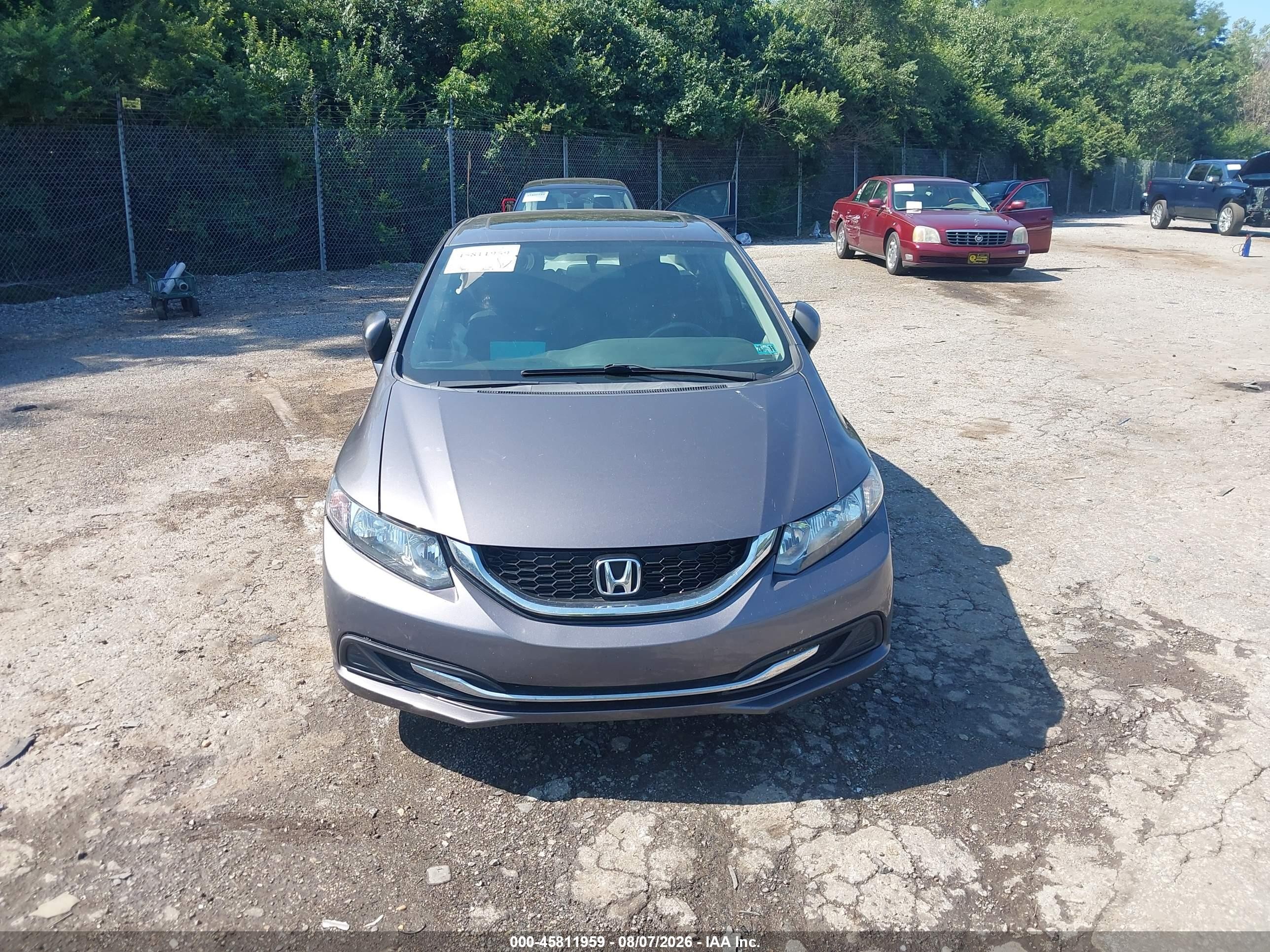 2014 Honda Civic Ex Gray vin: 2HGFB2F83EH543490