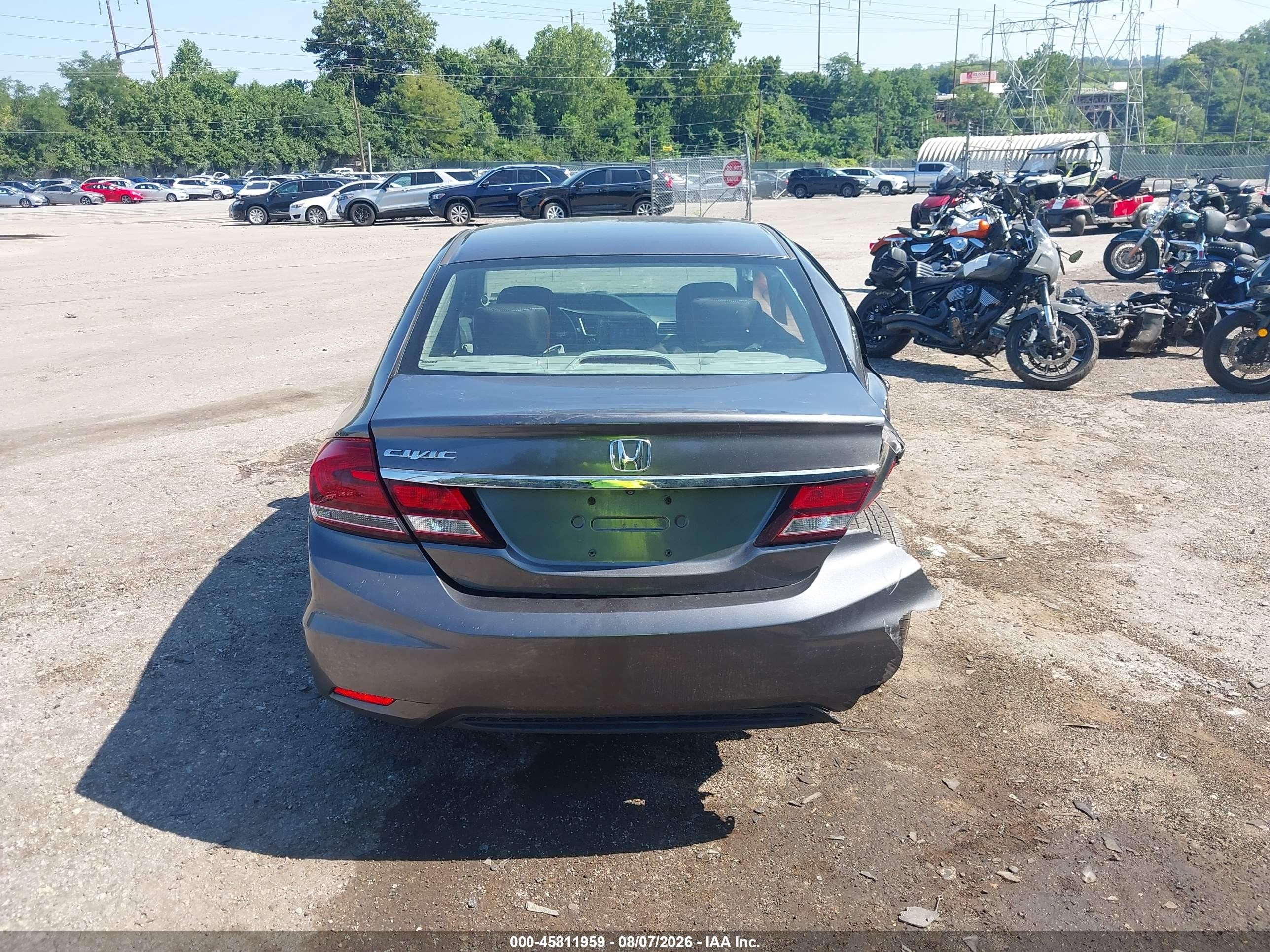 2014 Honda Civic Ex Gray vin: 2HGFB2F83EH543490