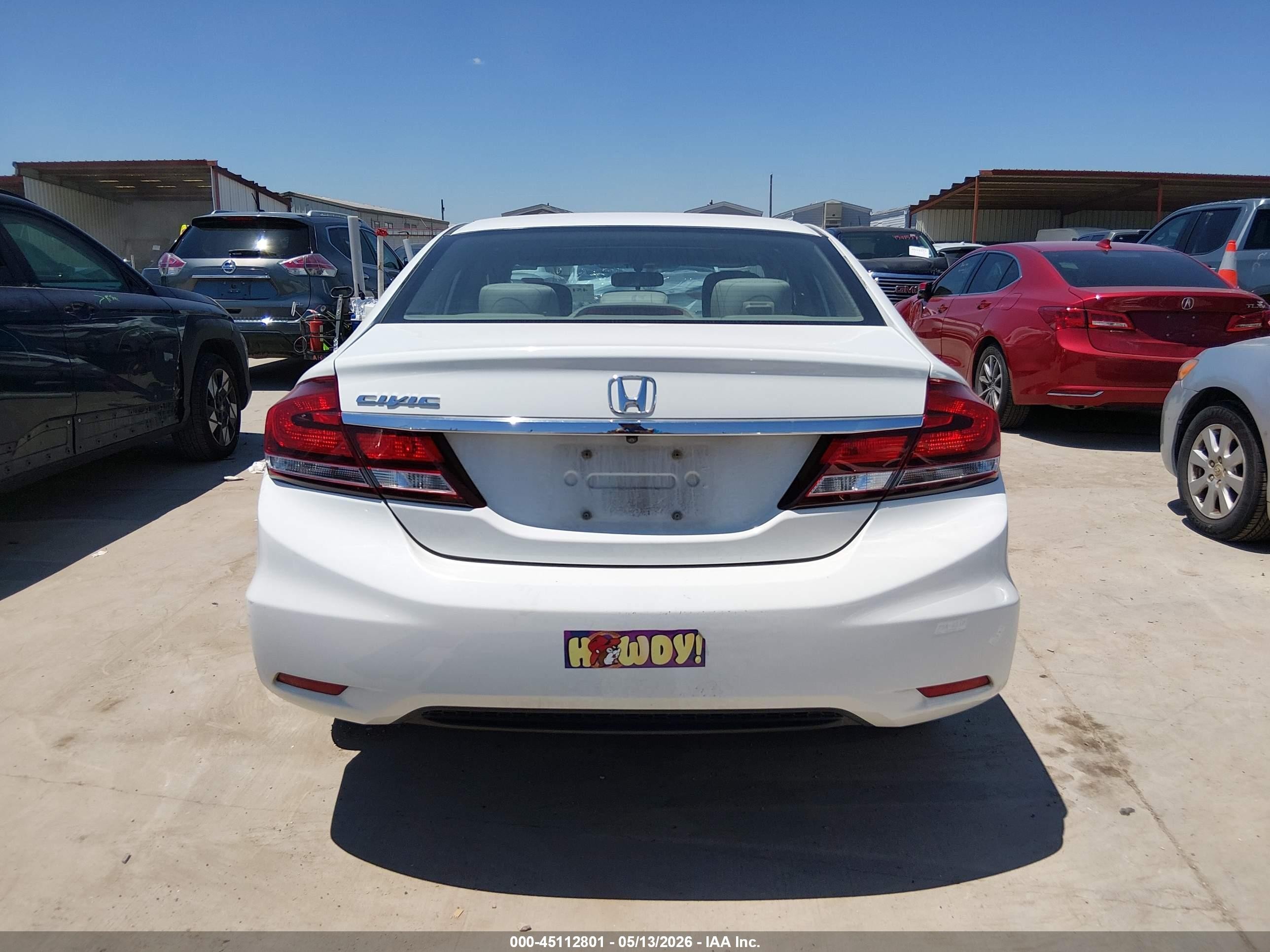 2014 Honda Civic Ex White vin: 2HGFB2F83EH546115