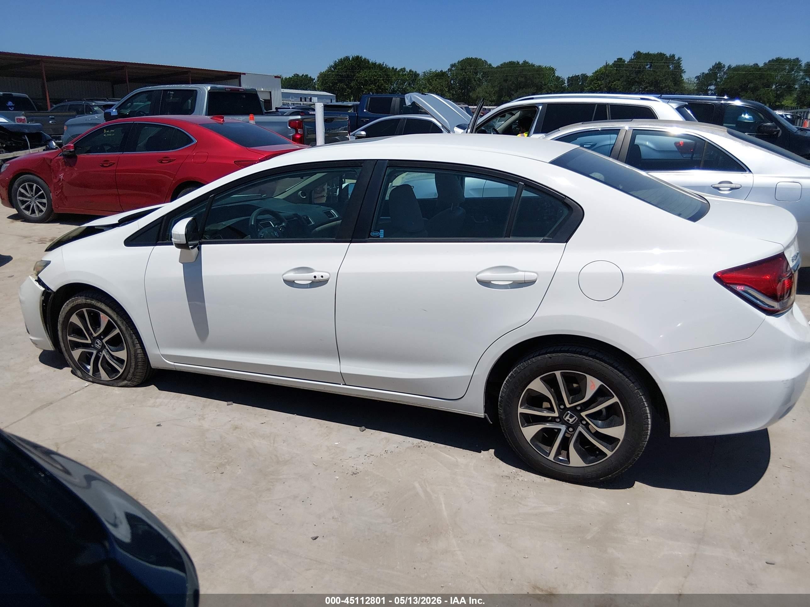 2014 Honda Civic Ex White vin: 2HGFB2F83EH546115