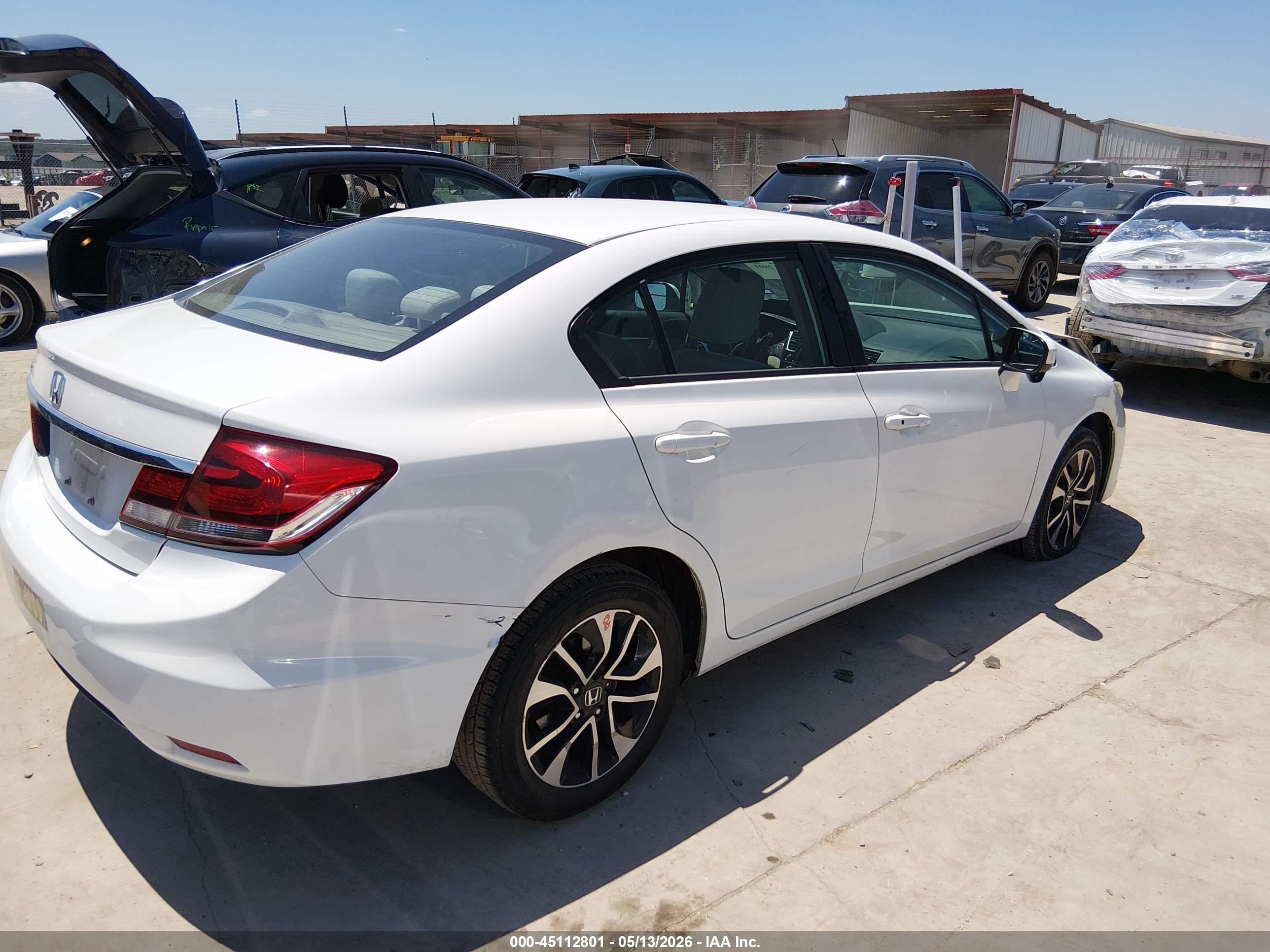 2014 Honda Civic Ex White vin: 2HGFB2F83EH546115