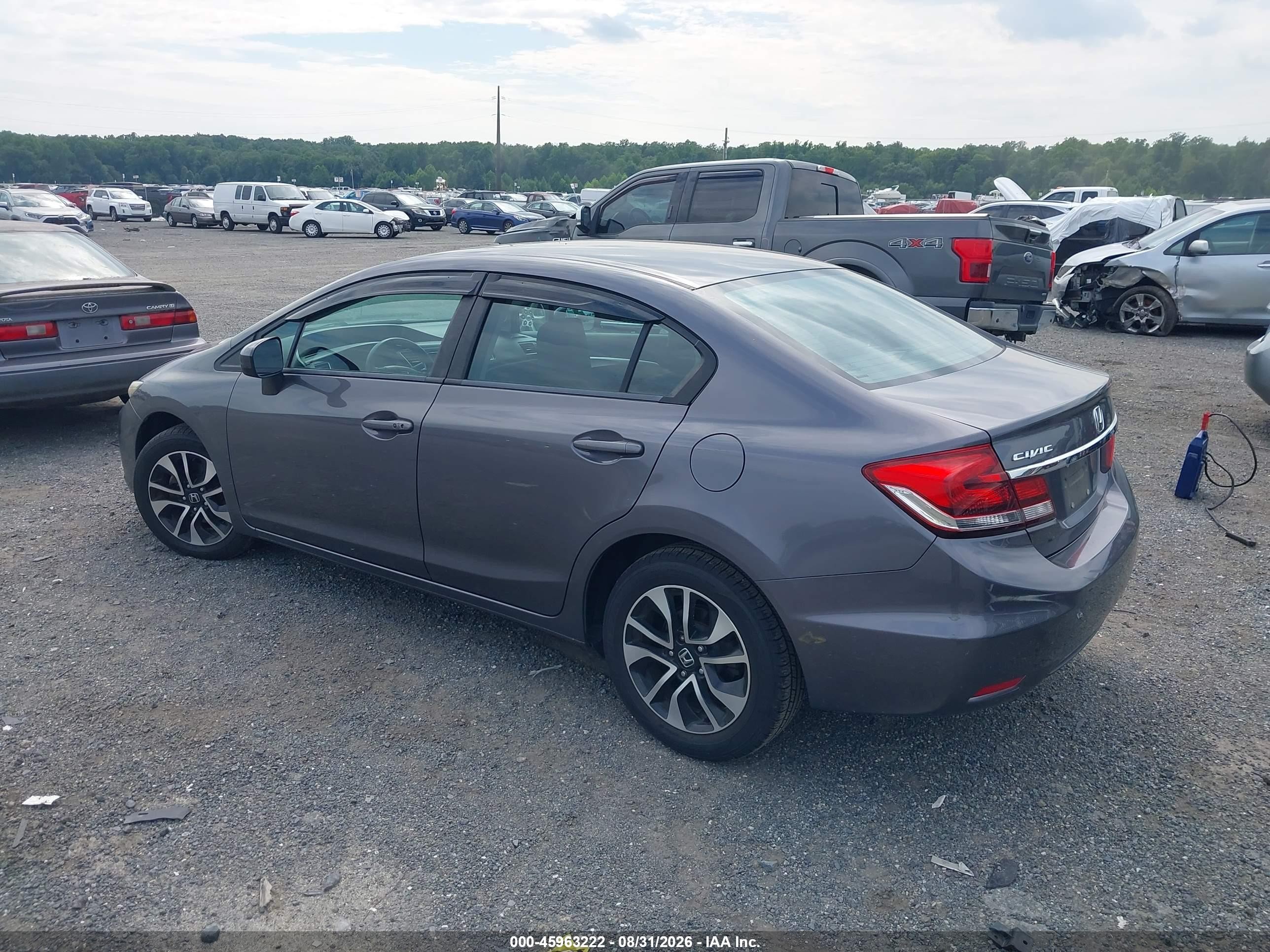 2014 Honda Civic Ex Gray vin: 2HGFB2F83EH546387