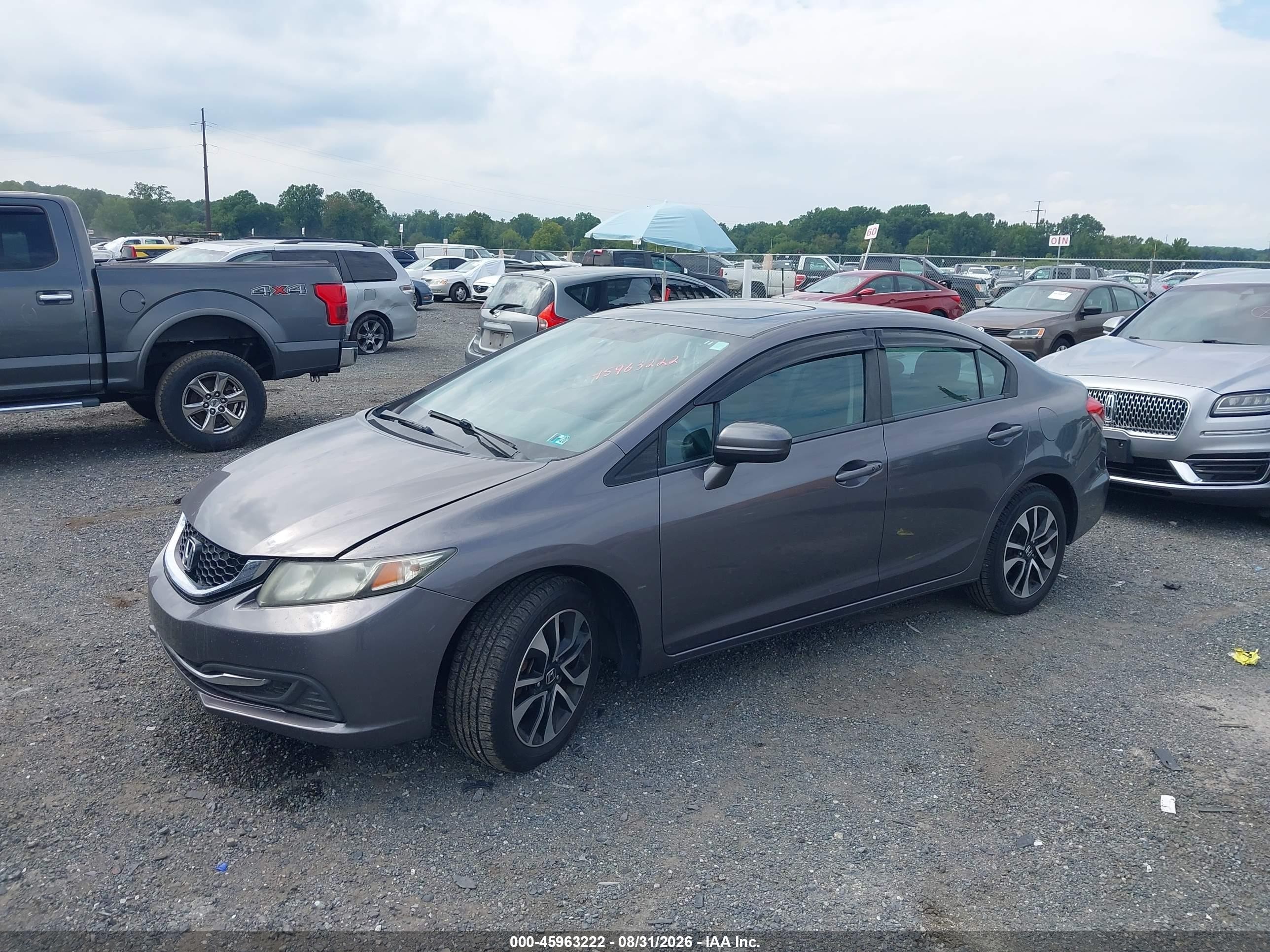 2014 Honda Civic Ex Gray vin: 2HGFB2F83EH546387