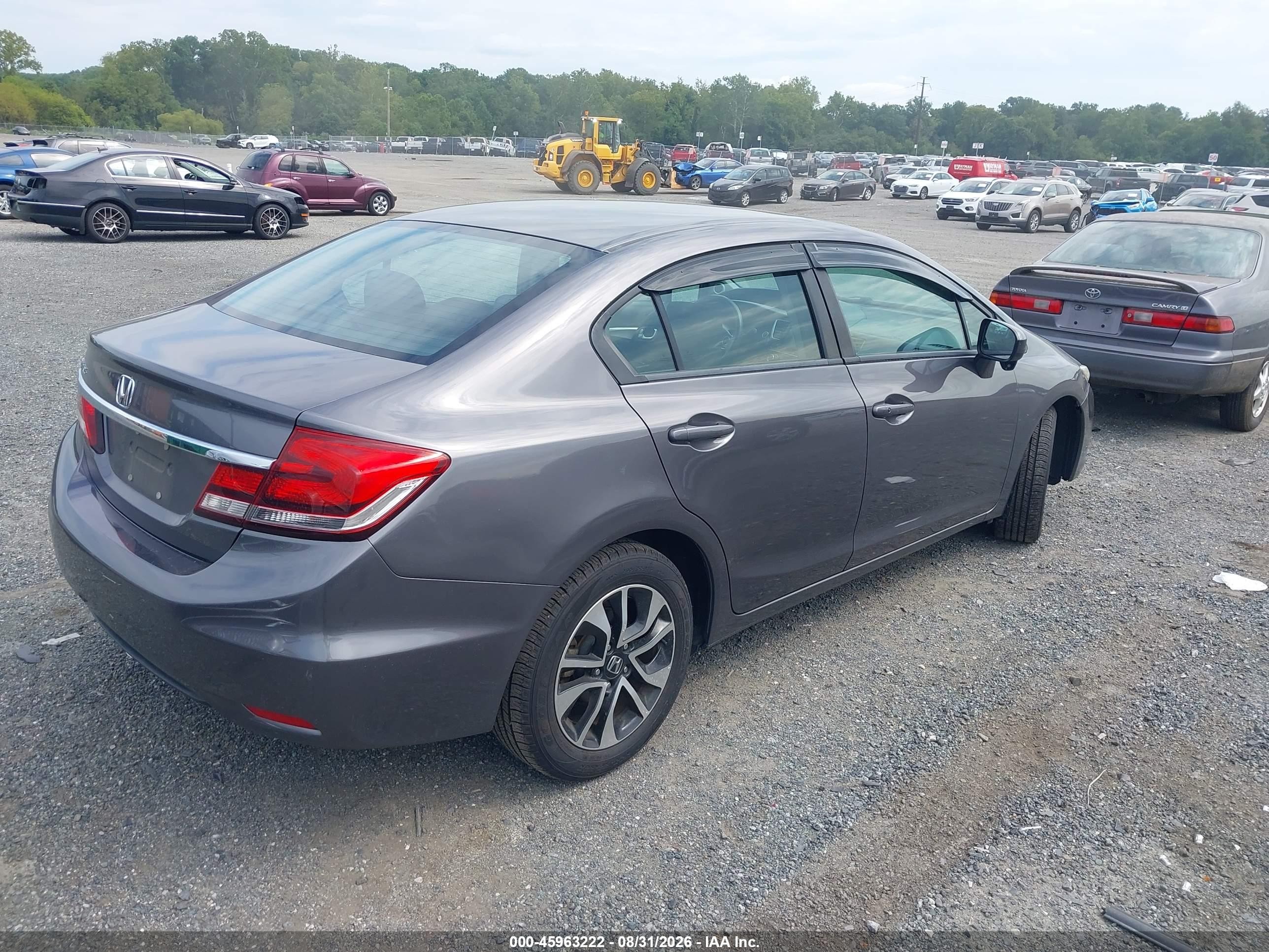 2014 Honda Civic Ex Gray vin: 2HGFB2F83EH546387