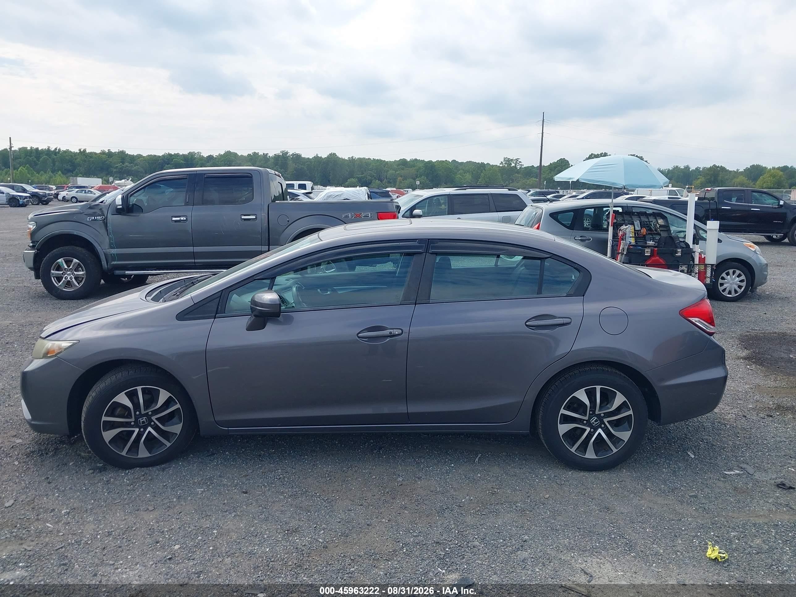 2014 Honda Civic Ex Gray vin: 2HGFB2F83EH546387