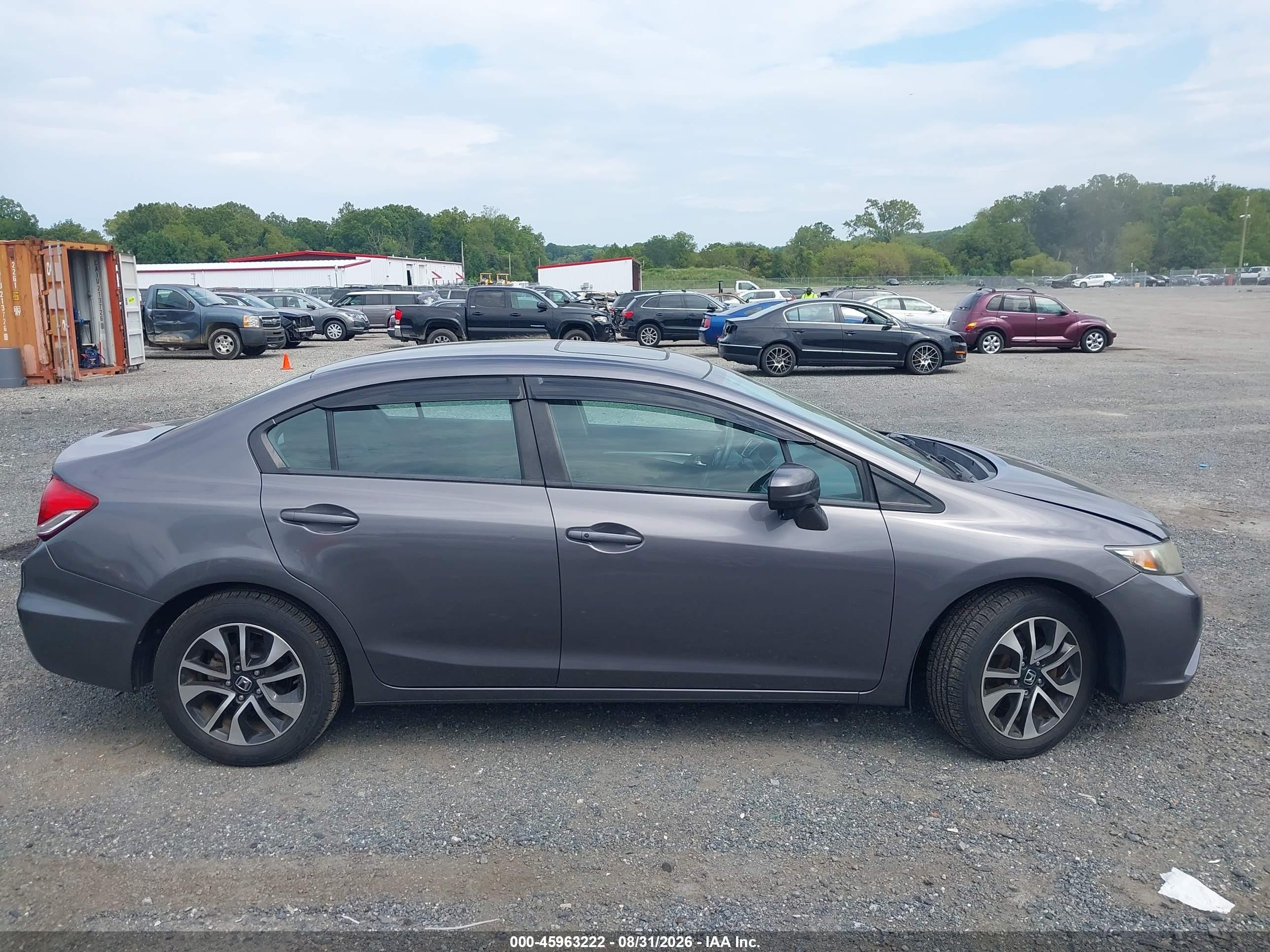 2014 Honda Civic Ex Gray vin: 2HGFB2F83EH546387