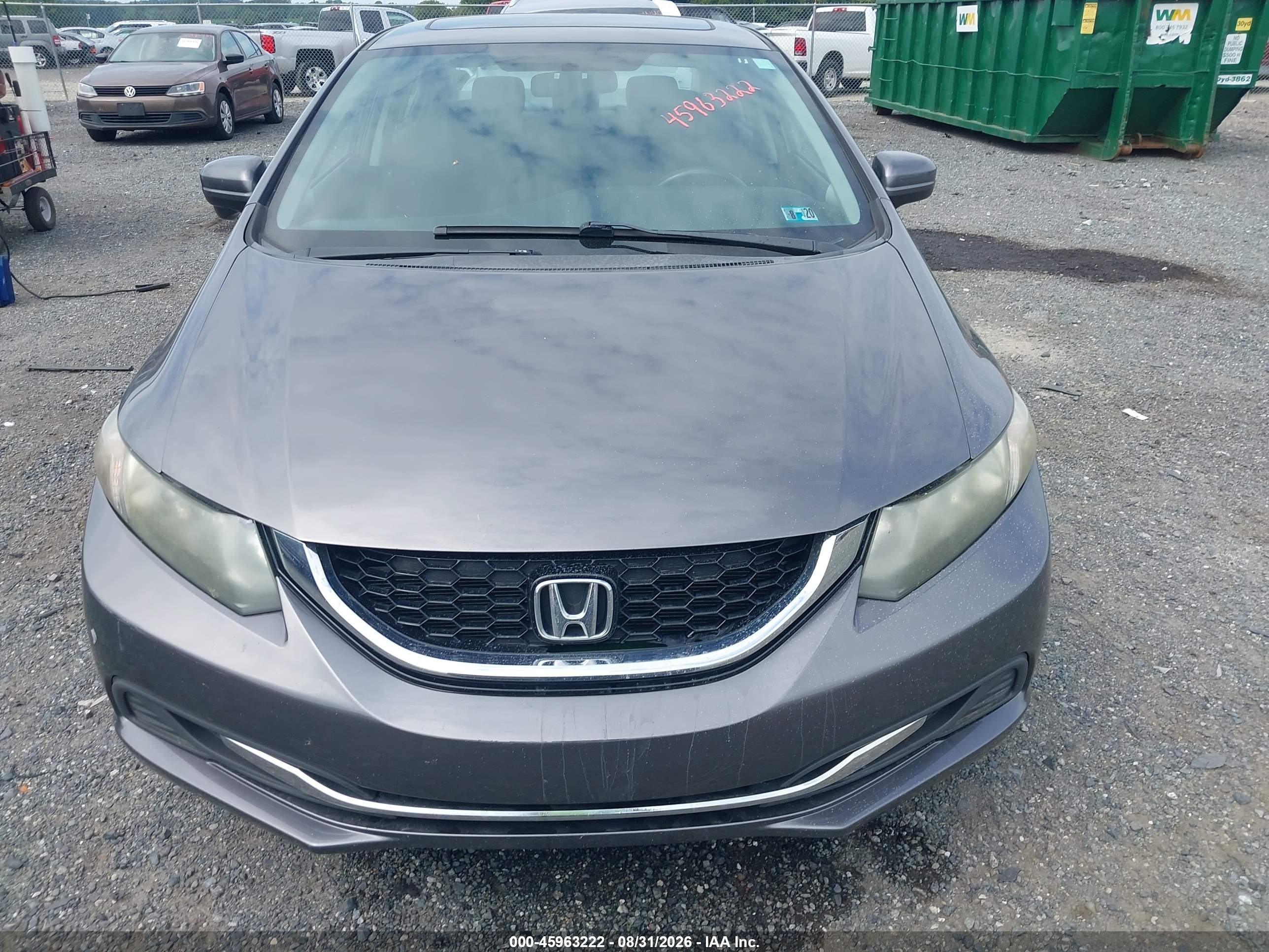 2014 Honda Civic Ex Gray vin: 2HGFB2F83EH546387