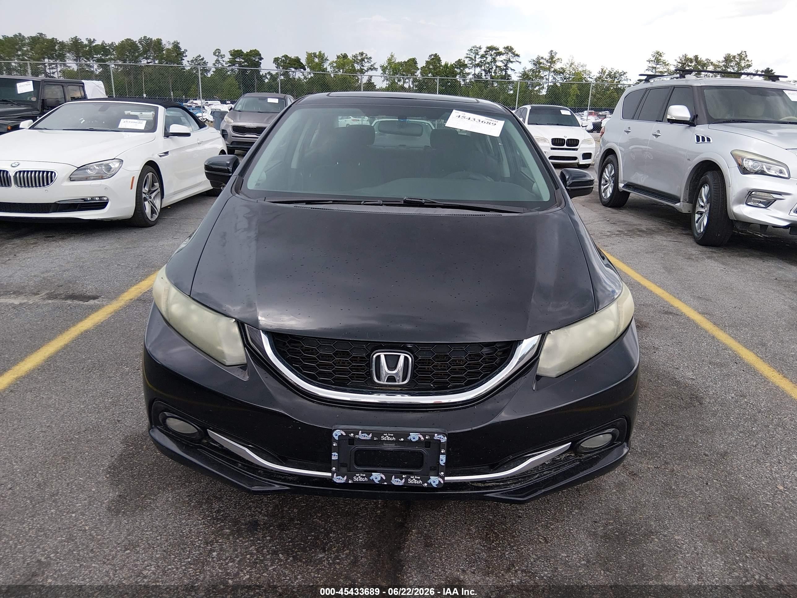 2014 Honda Civic Ex Black vin: 2HGFB2F83EH558281