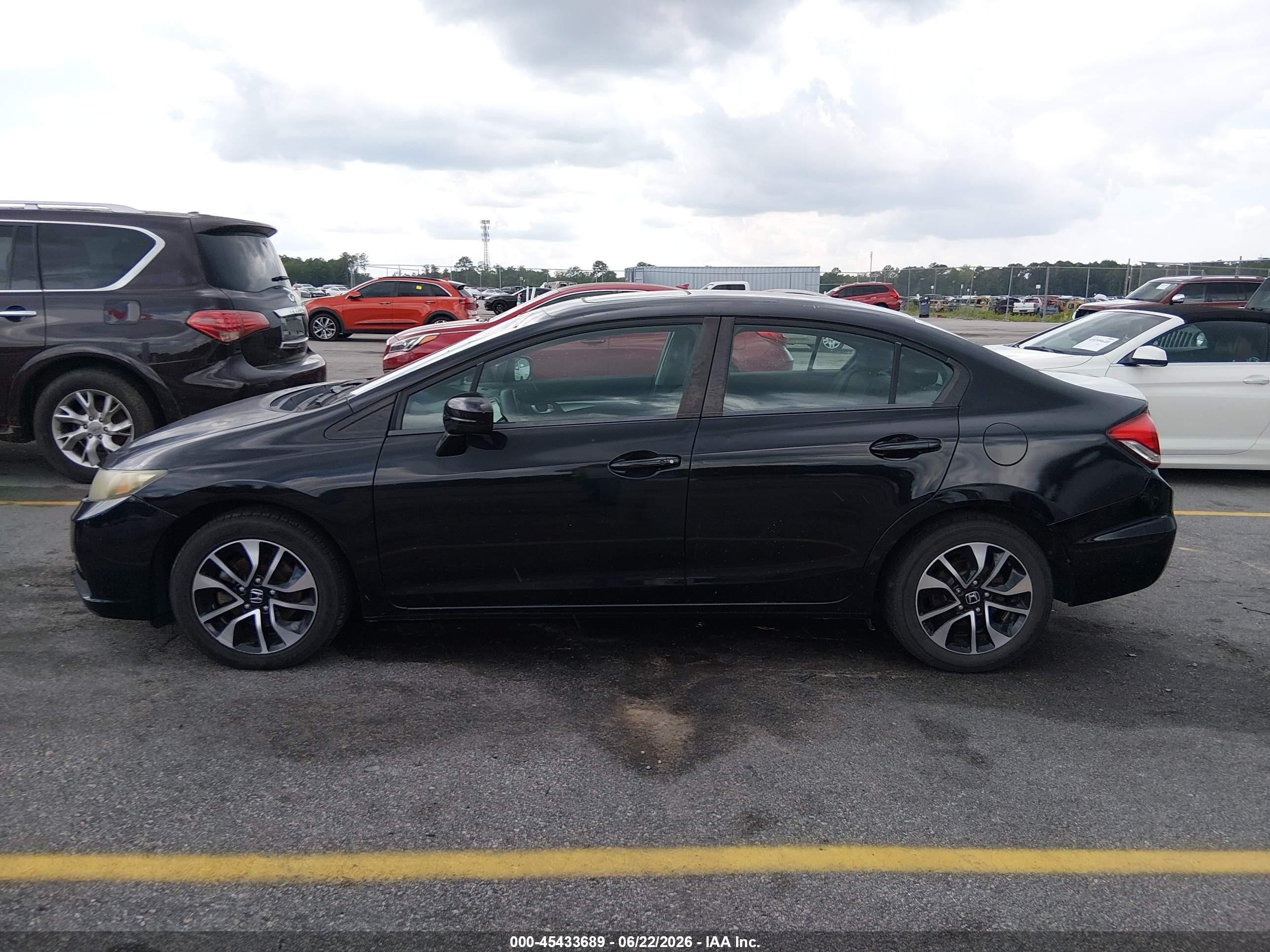 2014 Honda Civic Ex Black vin: 2HGFB2F83EH558281