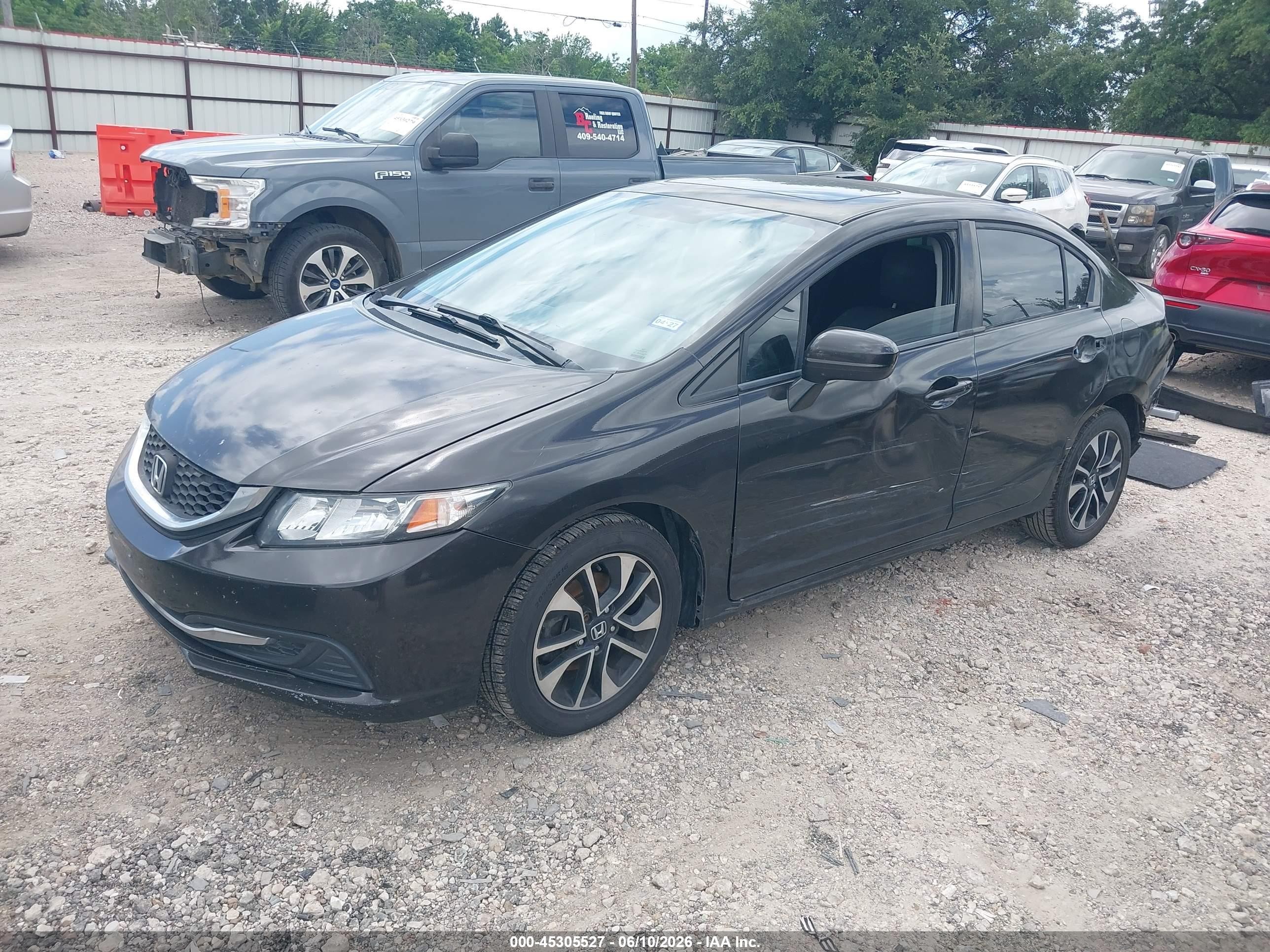 2014 Honda Civic Ex Black vin: 2HGFB2F83EH559740