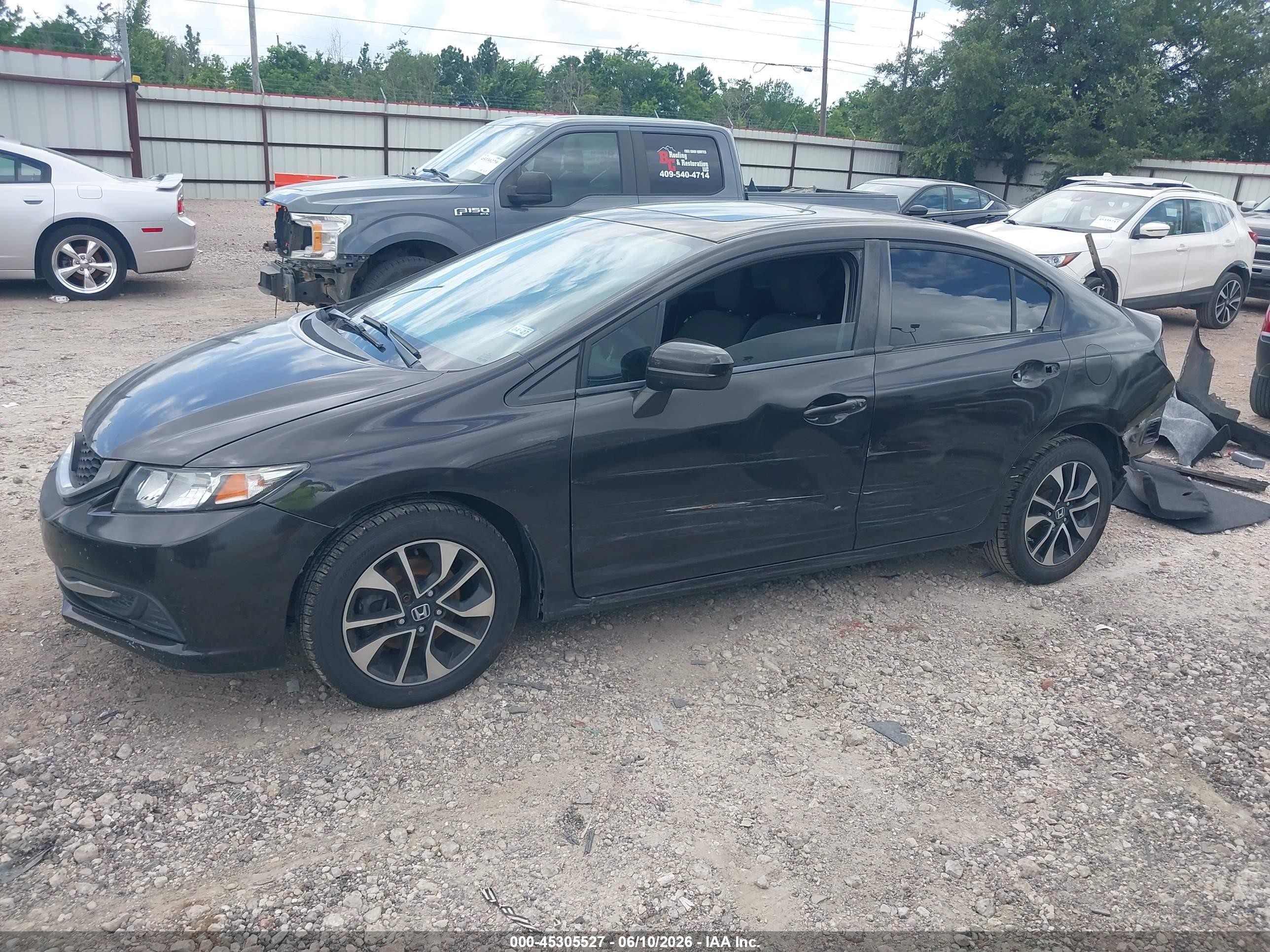 2014 Honda Civic Ex Black vin: 2HGFB2F83EH559740