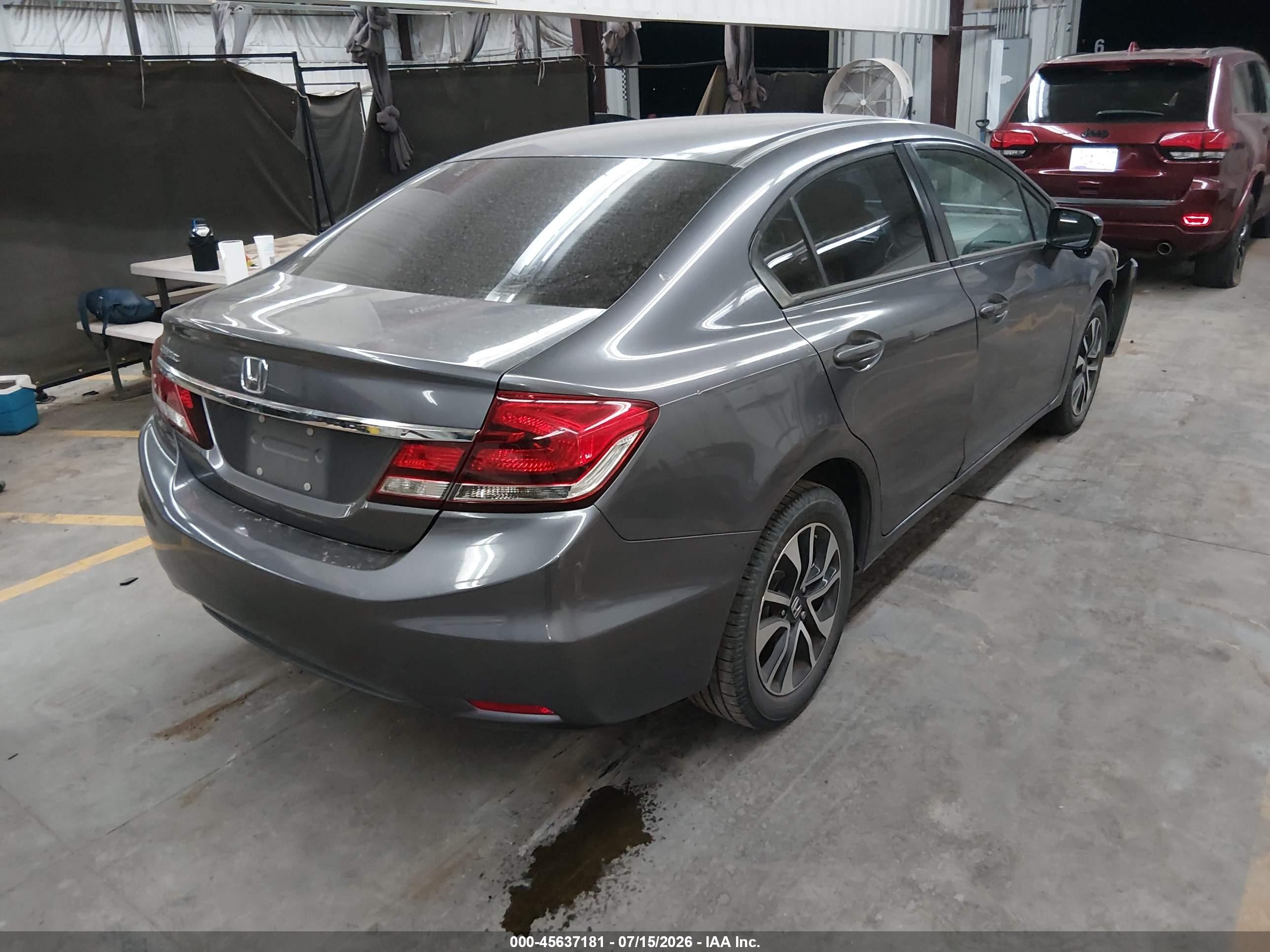 2015 Honda Civic Ex Gray vin: 2HGFB2F83FH524102