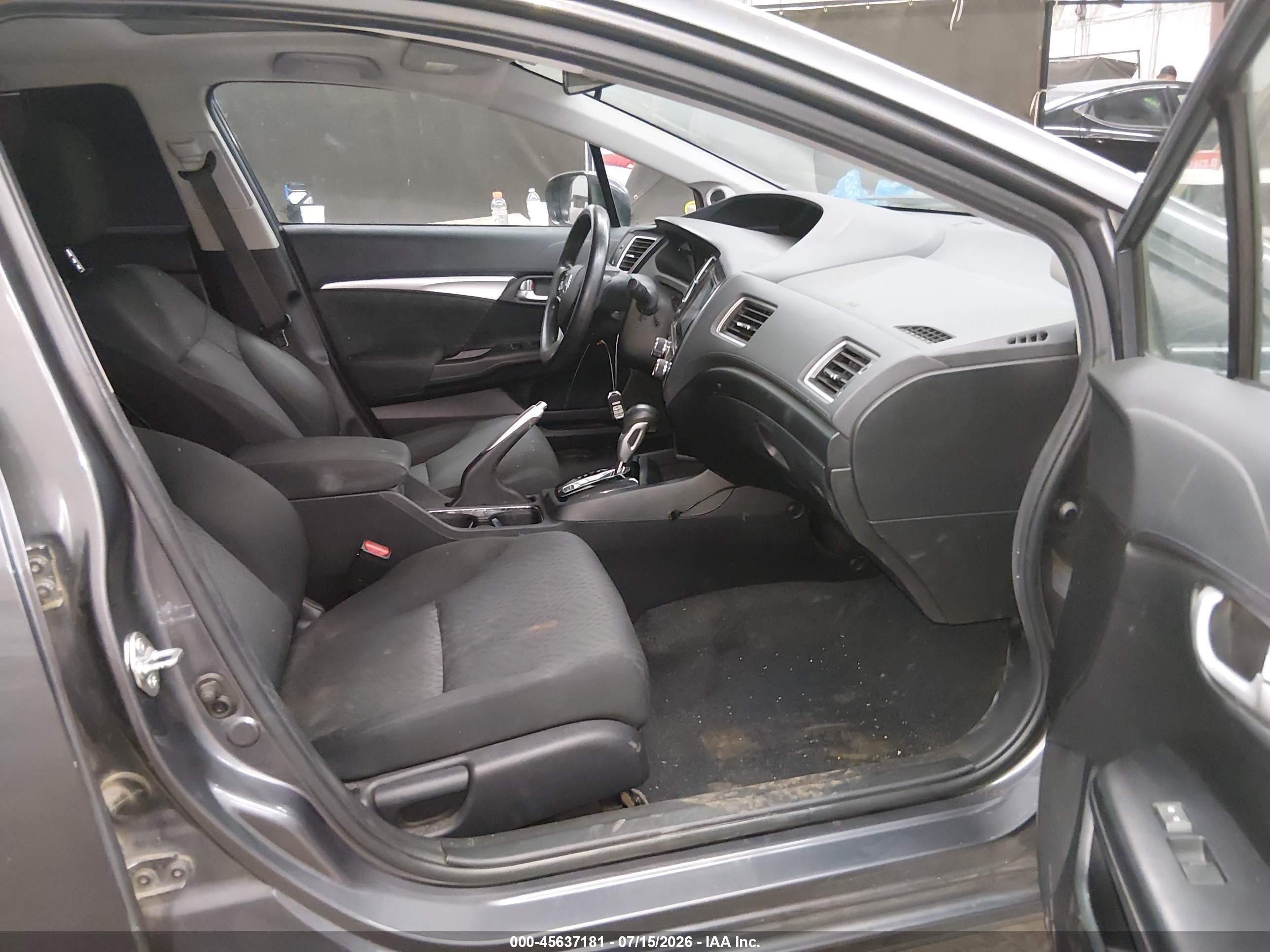 2015 Honda Civic Ex Gray vin: 2HGFB2F83FH524102