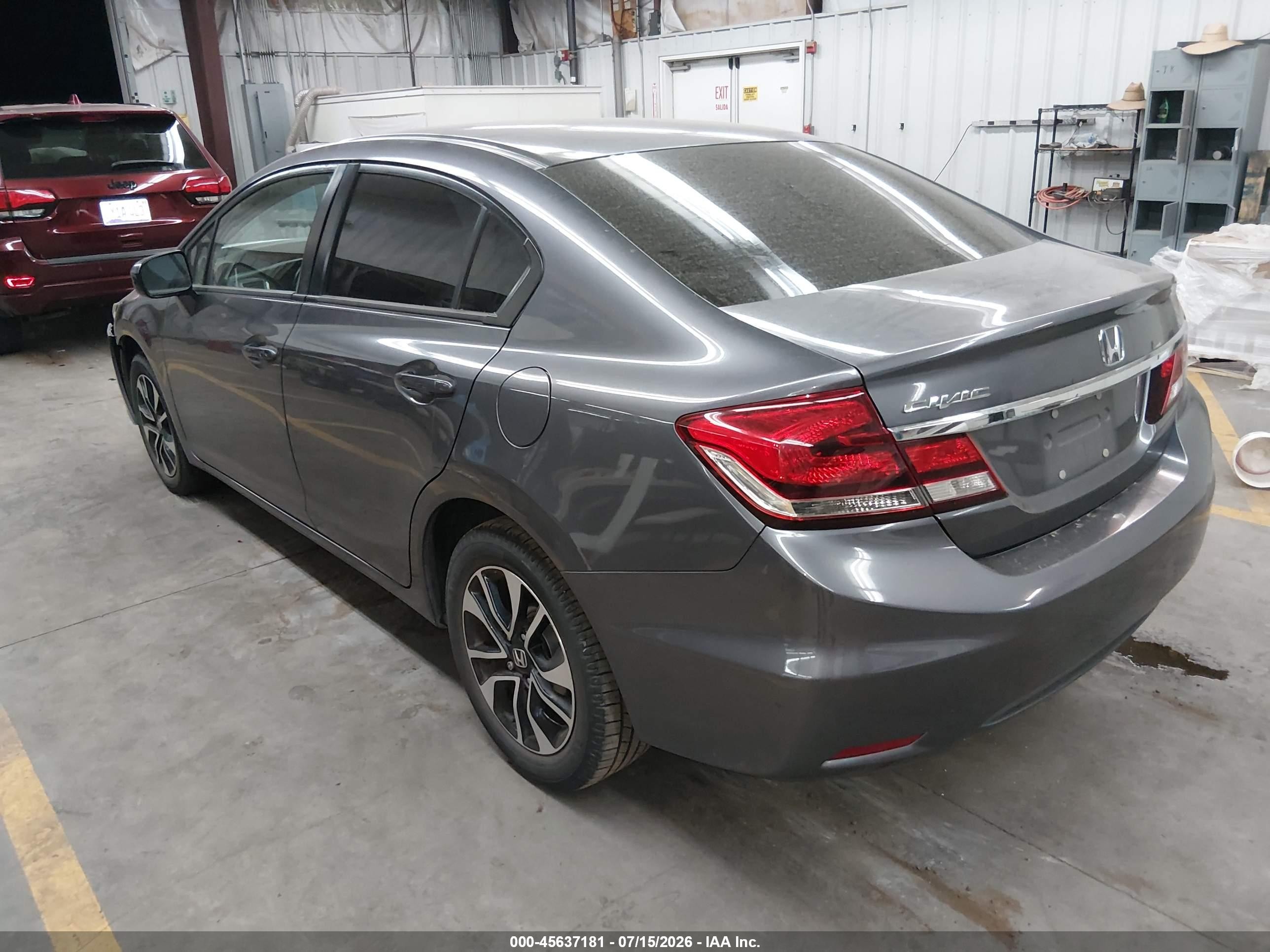2015 Honda Civic Ex Gray vin: 2HGFB2F83FH524102