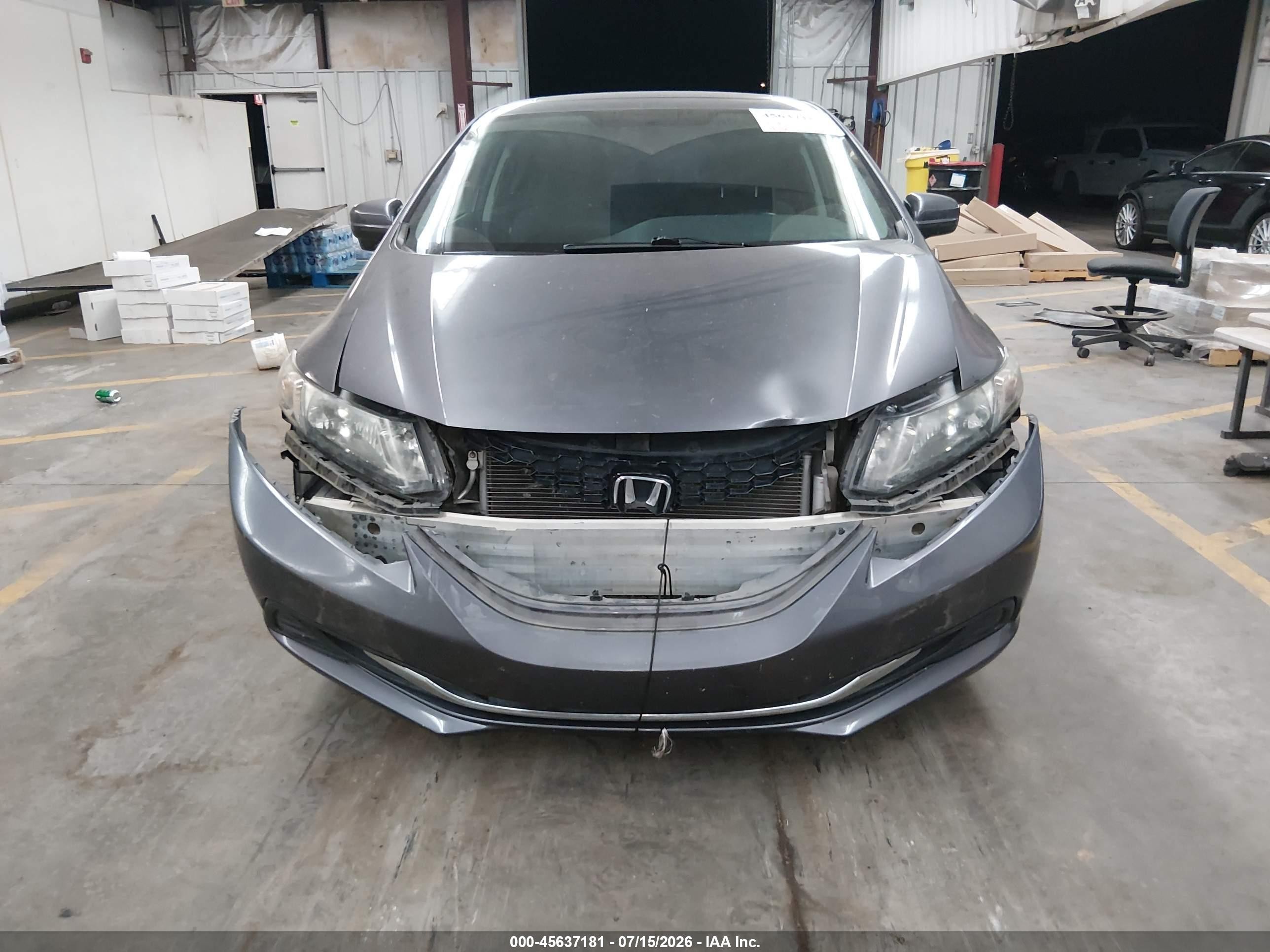2015 Honda Civic Ex Gray vin: 2HGFB2F83FH524102