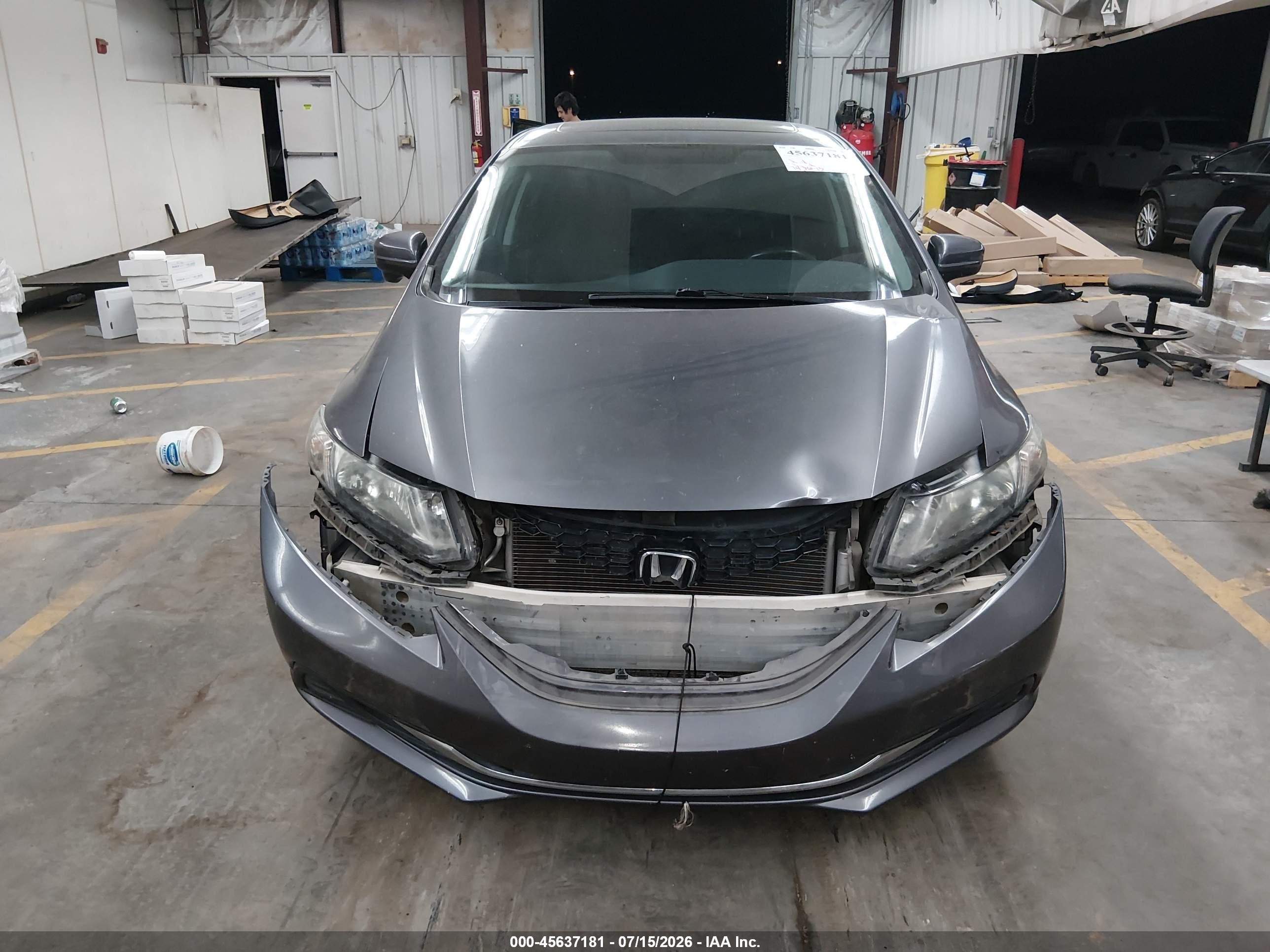 2015 Honda Civic Ex Gray vin: 2HGFB2F83FH524102