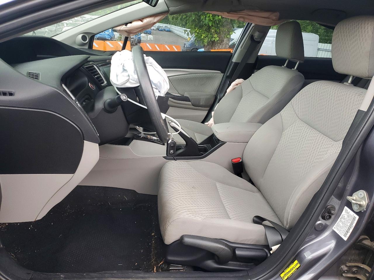 2015 Honda Civic Ex Gray vin: 2HGFB2F83FH532748