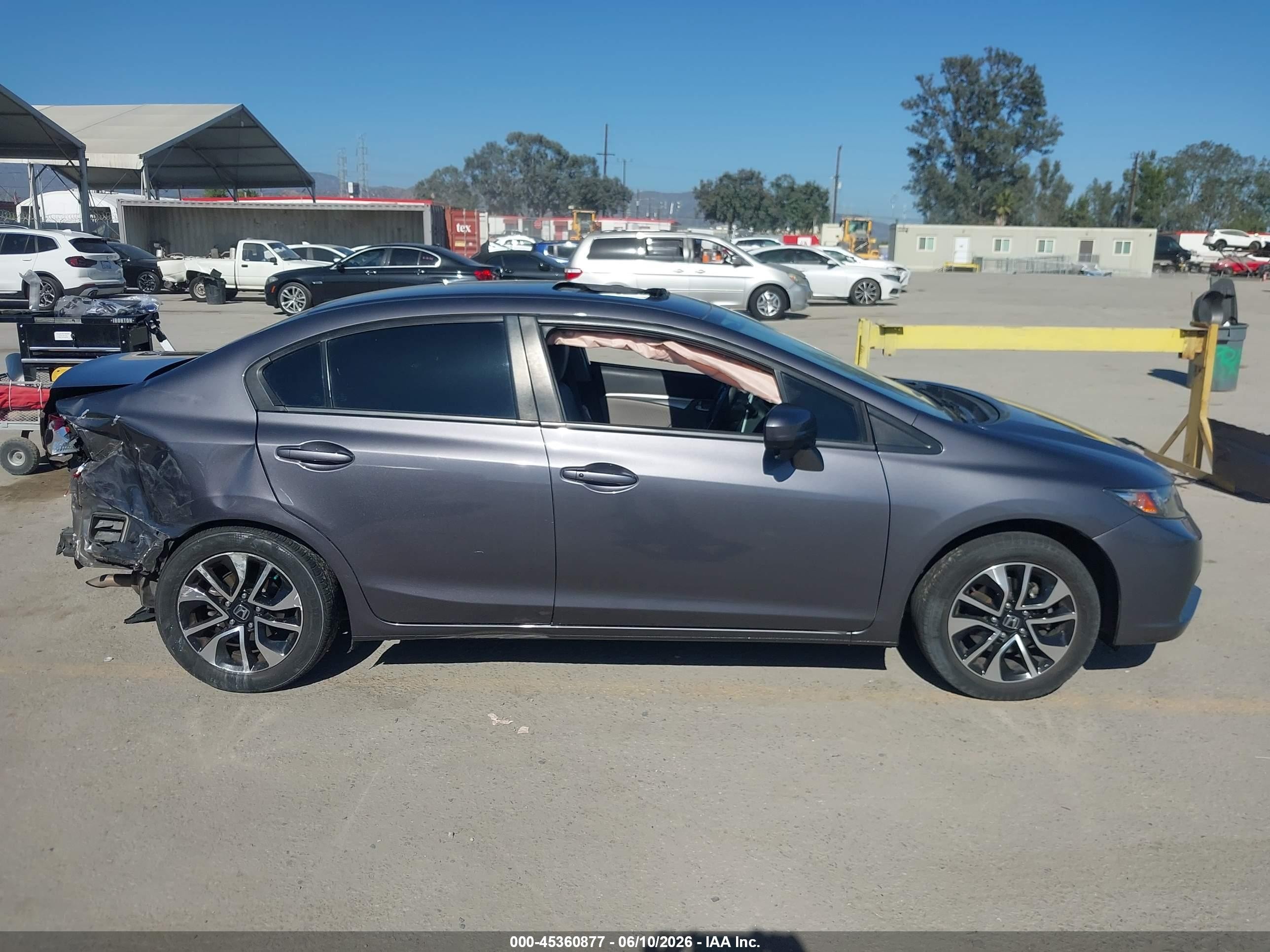 2015 Honda Civic Ex Gray vin: 2HGFB2F83FH565507