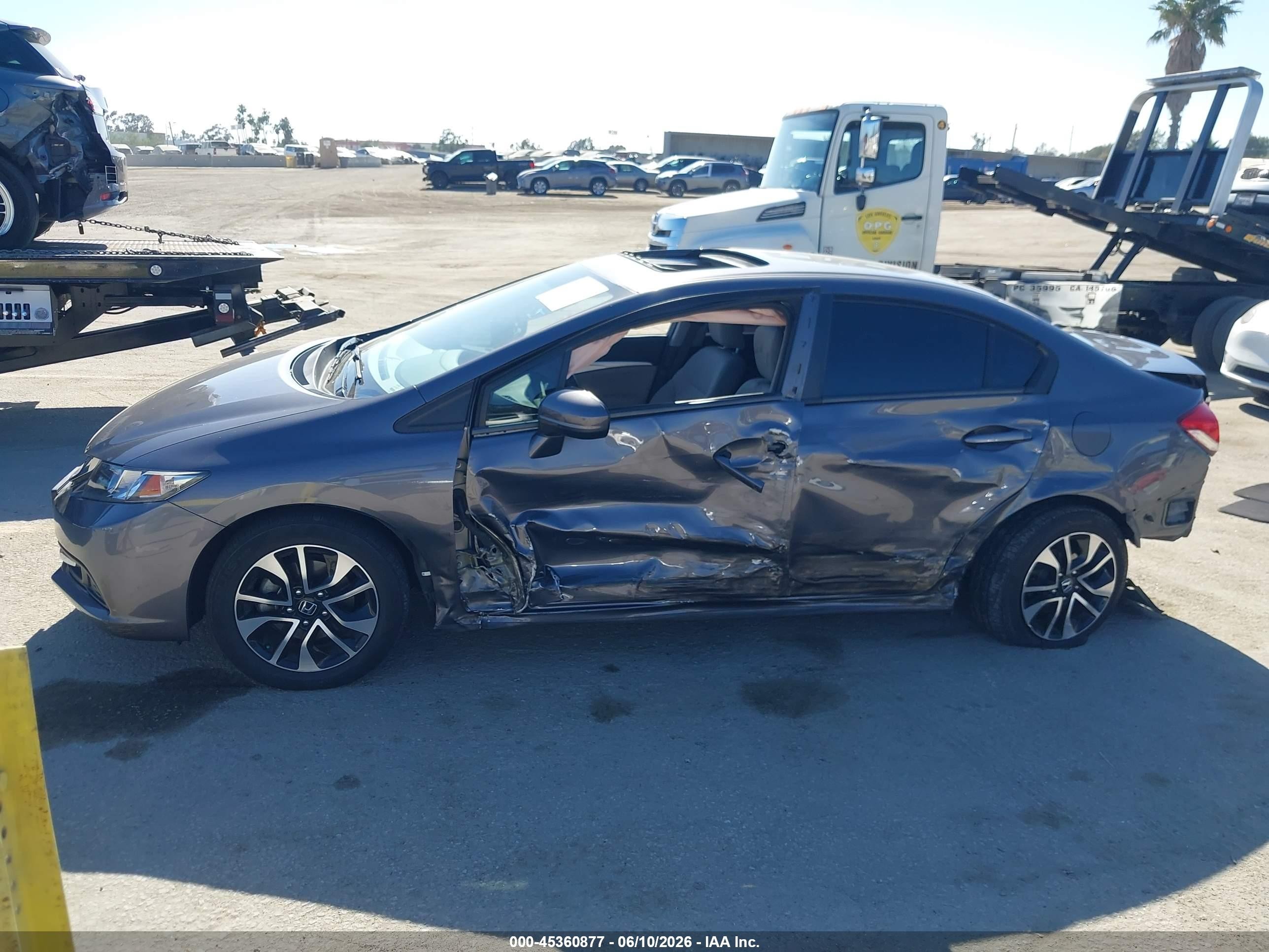 2015 Honda Civic Ex Gray vin: 2HGFB2F83FH565507