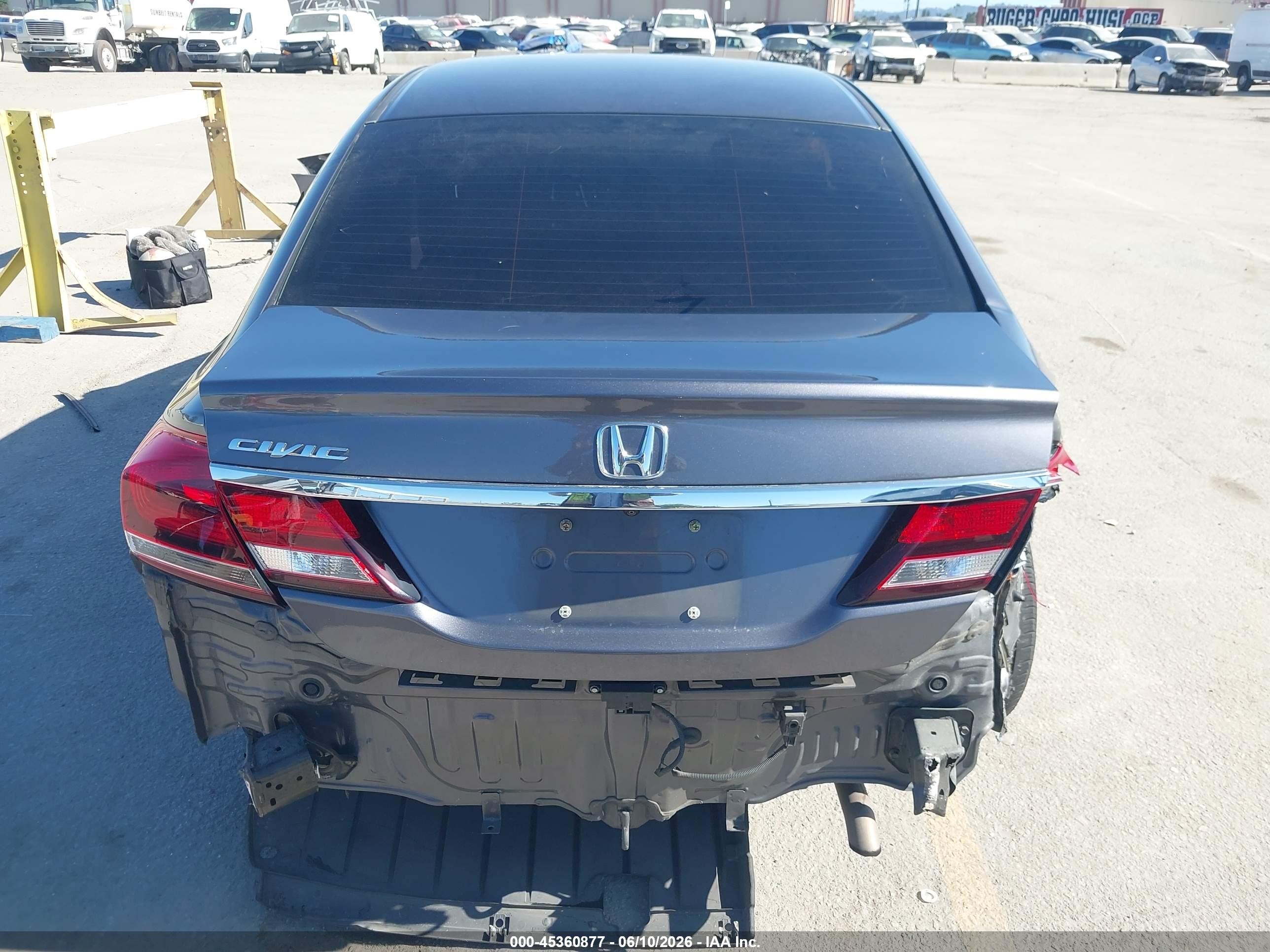 2015 Honda Civic Ex Gray vin: 2HGFB2F83FH565507