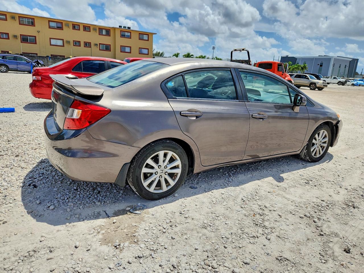2012 Honda Civic Ex Gray vin: 2HGFB2F84CH576141